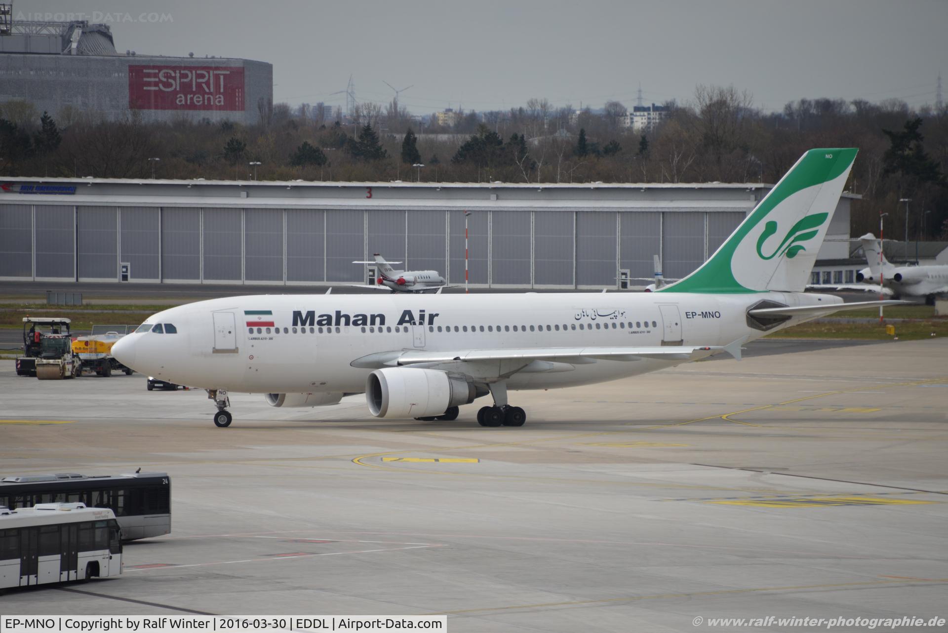 EP-MNO, 1991 Airbus A310-308 C/N 595, Airbus A310-304 - W5 IRM Mahan Air - 595 - EP-MNO - 30.03.2016 - DUS