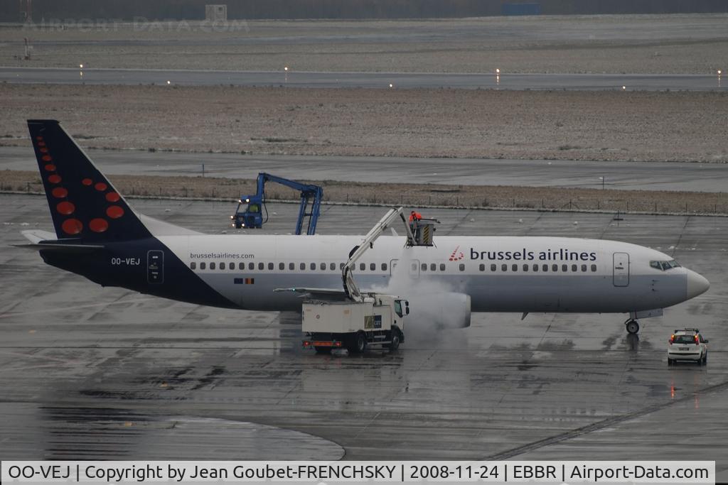 OO-VEJ, 1989 Boeing 737-405 C/N 24271, bad weather Brussels Airlines ( now Kalitta Charters II)
