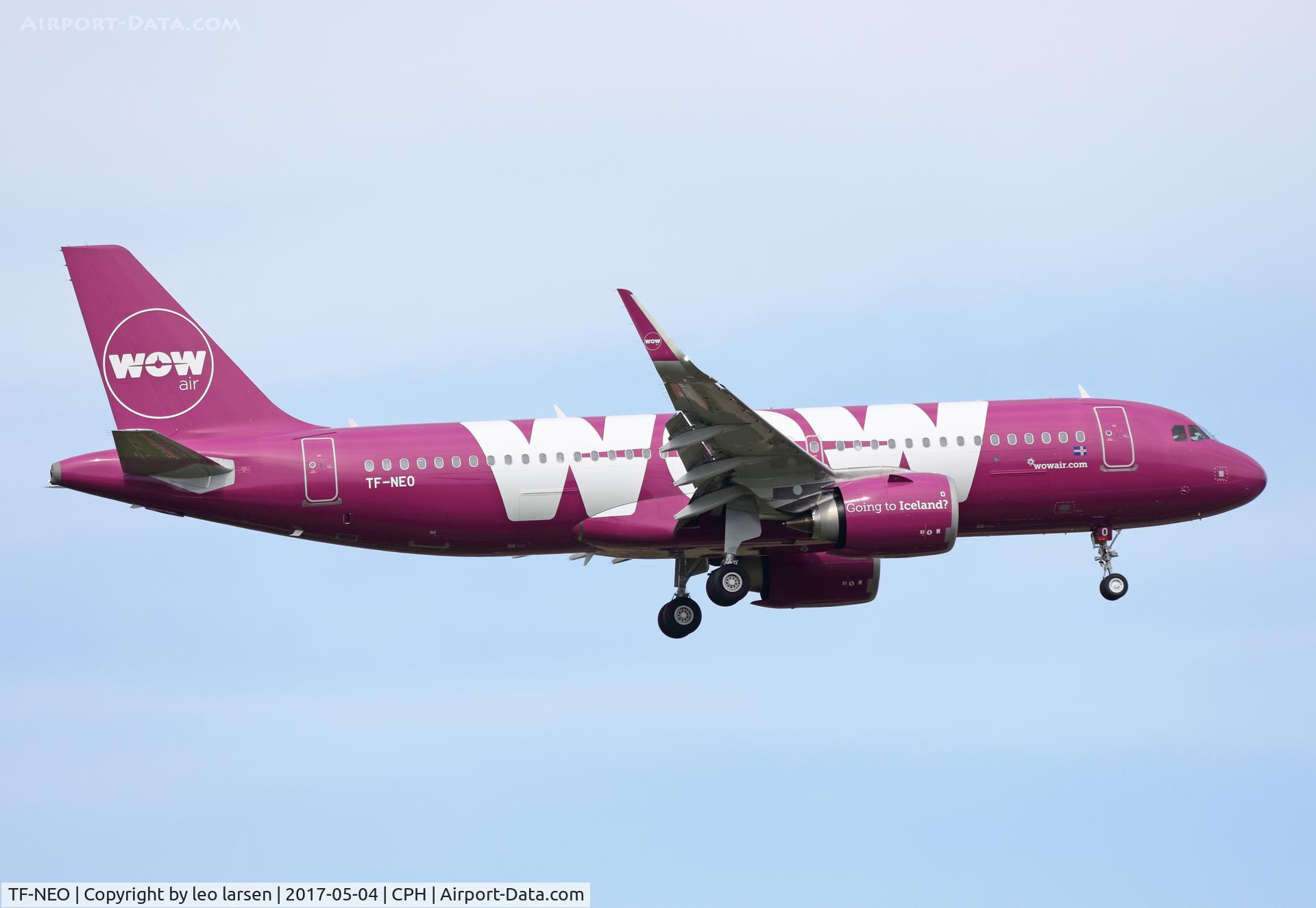 TF-NEO, 2017 Airbus A320-251N C/N 7560, Copenhagen 4.5.2017 on final to R-04L