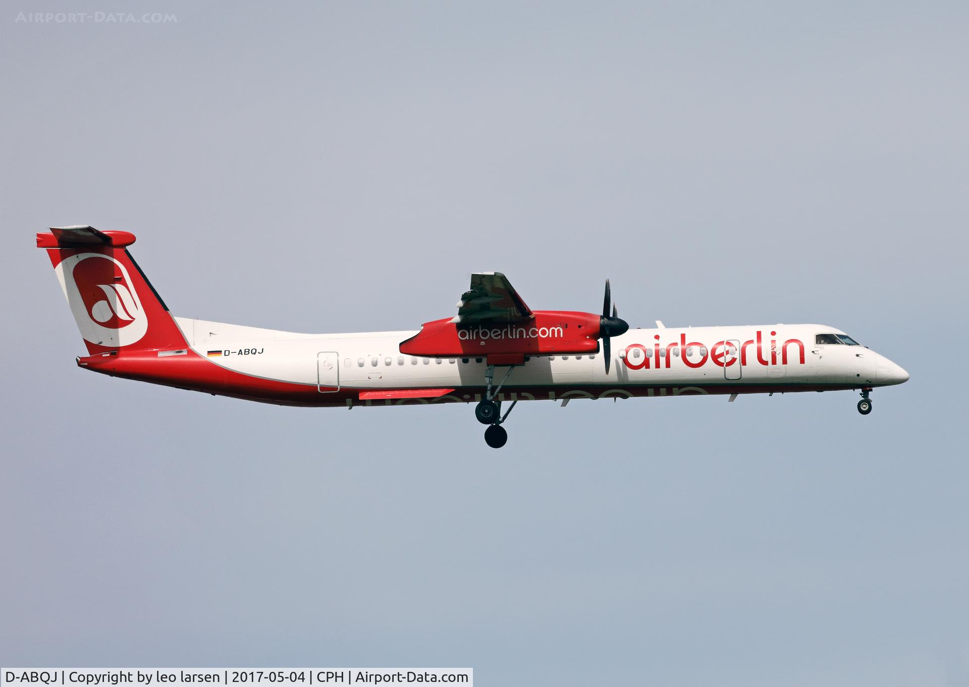 D-ABQJ, 2009 De Havilland Canada DHC-8-402Q Dash 8 C/N 4274, Copenhagen on final R-04L