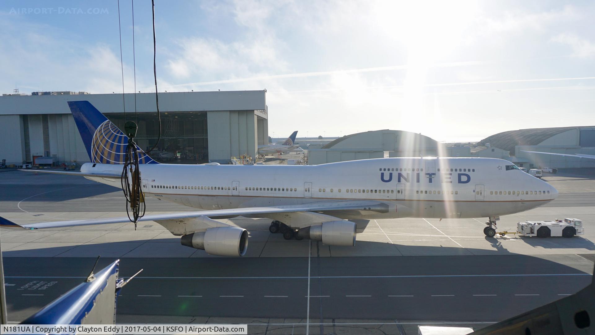 N181UA, 1991 Boeing 747-422 C/N 25278, SFO 2017