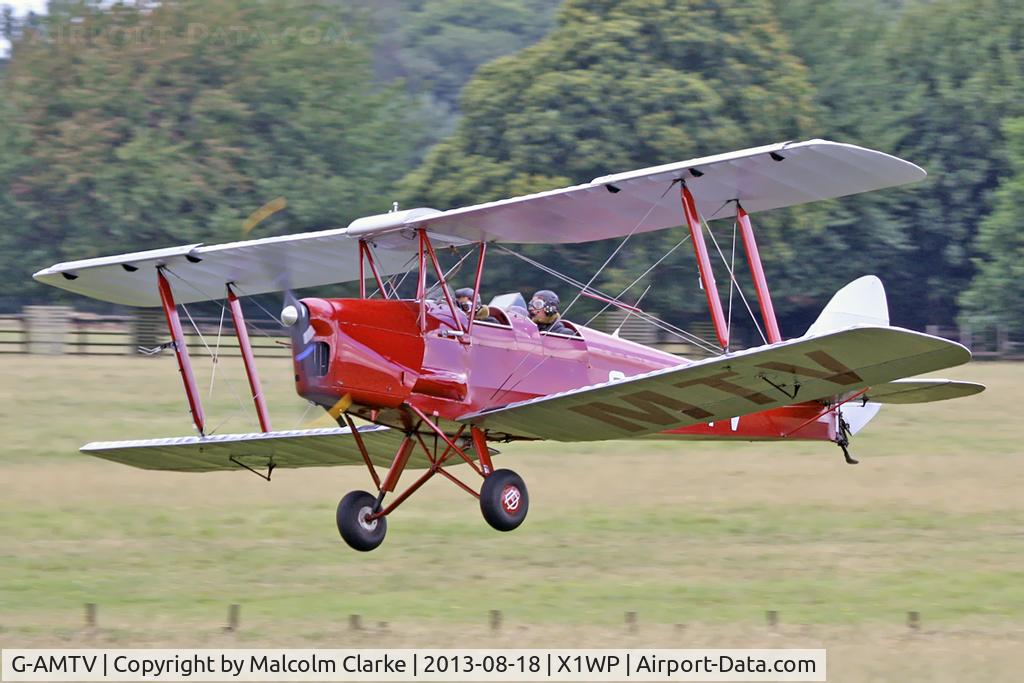 G-AMTV, 1935 De Havilland DH-82A Tiger Moth II C/N 3858, De Havilland DH-82A Tiger Moth II at The De Havilland Moth Club's 28th International Moth Rally at Woburn Abbey. August 18th 2013.