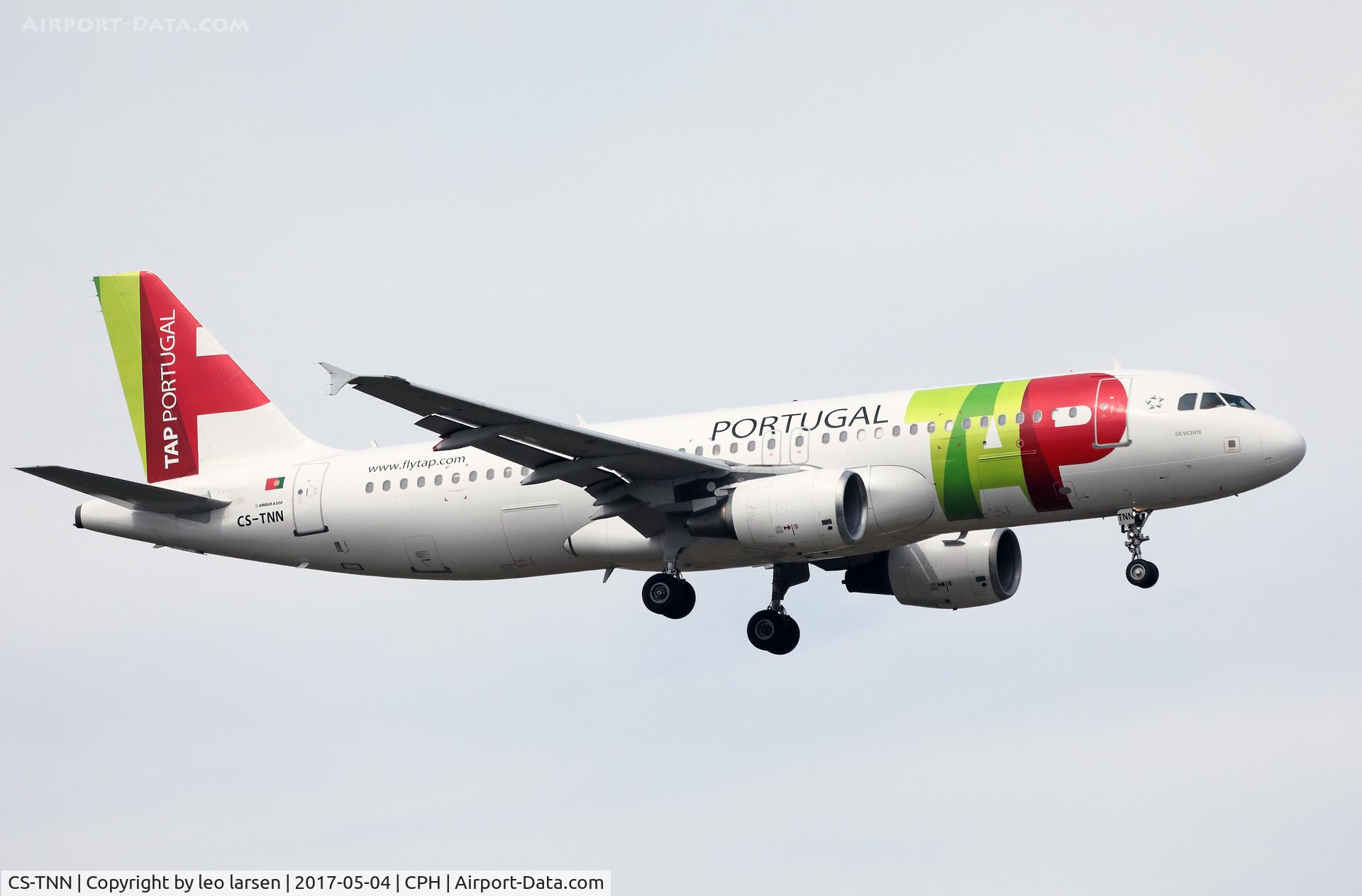 CS-TNN, 2002 Airbus A320-214 C/N 1816, Copenhagen 4.5.2017