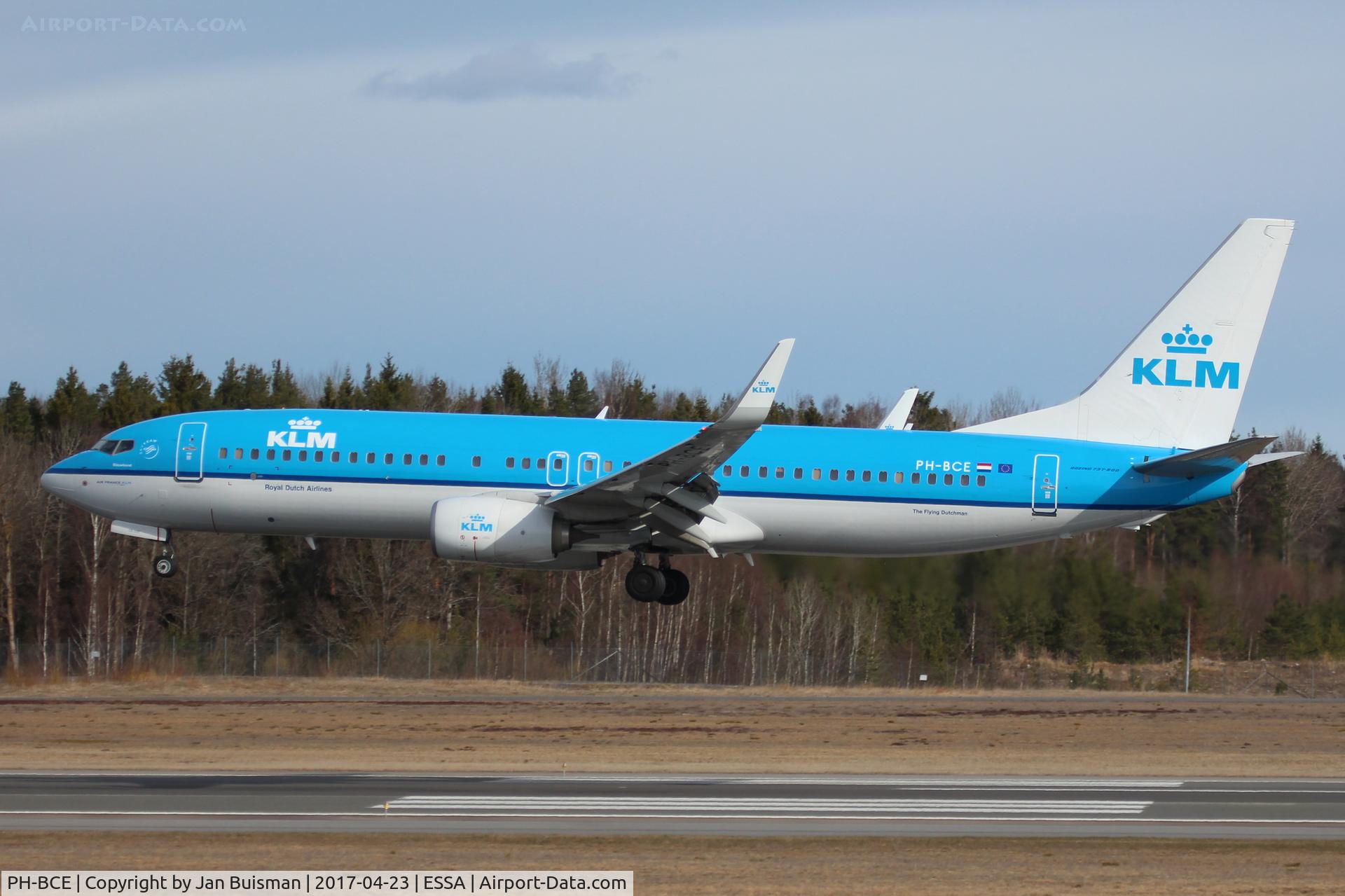 PH-BCE, 2014 Boeing 737-8K2 C/N 42151, KLM Royal Dutch Airlines