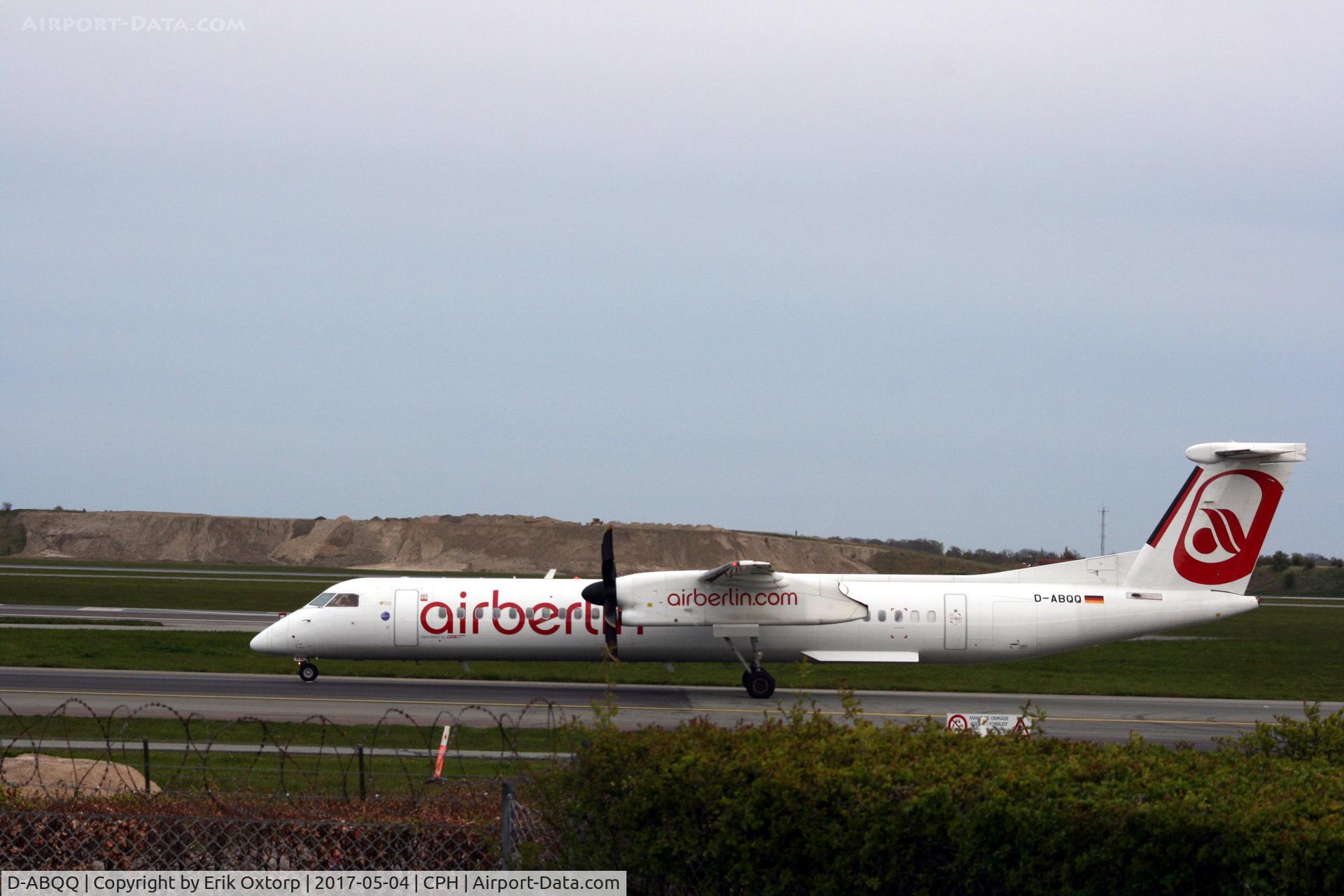 D-ABQQ, 2008 De Havilland Canada DHC-8-402Q Dash 8 Dash 8 C/N 4198, D-ABQQ just arived rw 04L