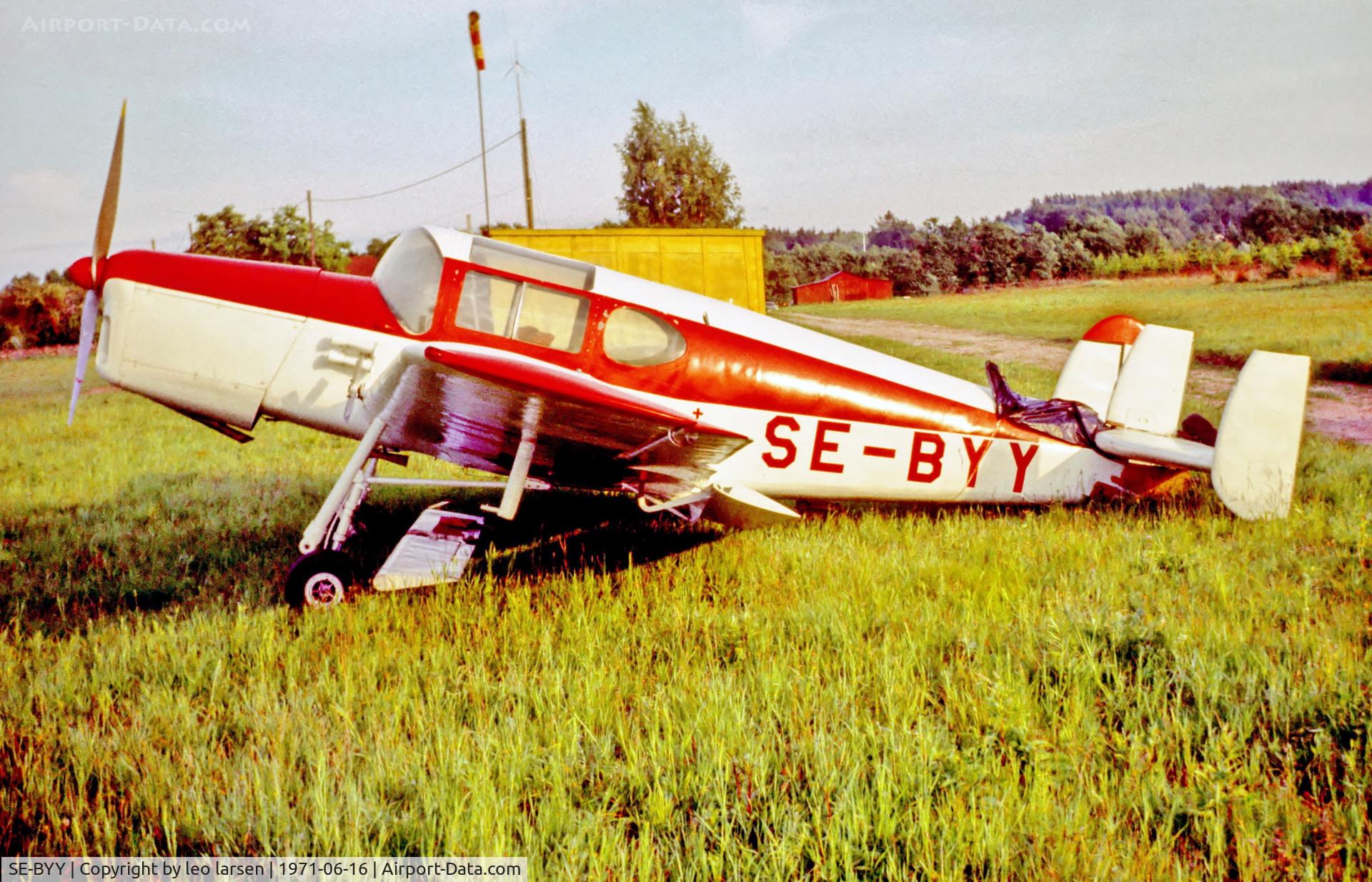 SE-BYY, 1947 Miles M38 Messenger 2A C/N 6703, Vinsløv Sweden  16.6.1971