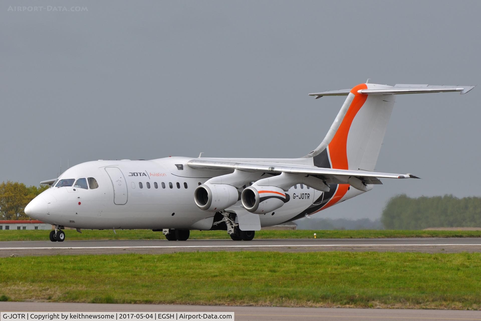 G-JOTR, 1996 British Aerospace Avro 146-RJ85 C/N E.2294, Return Visitor.