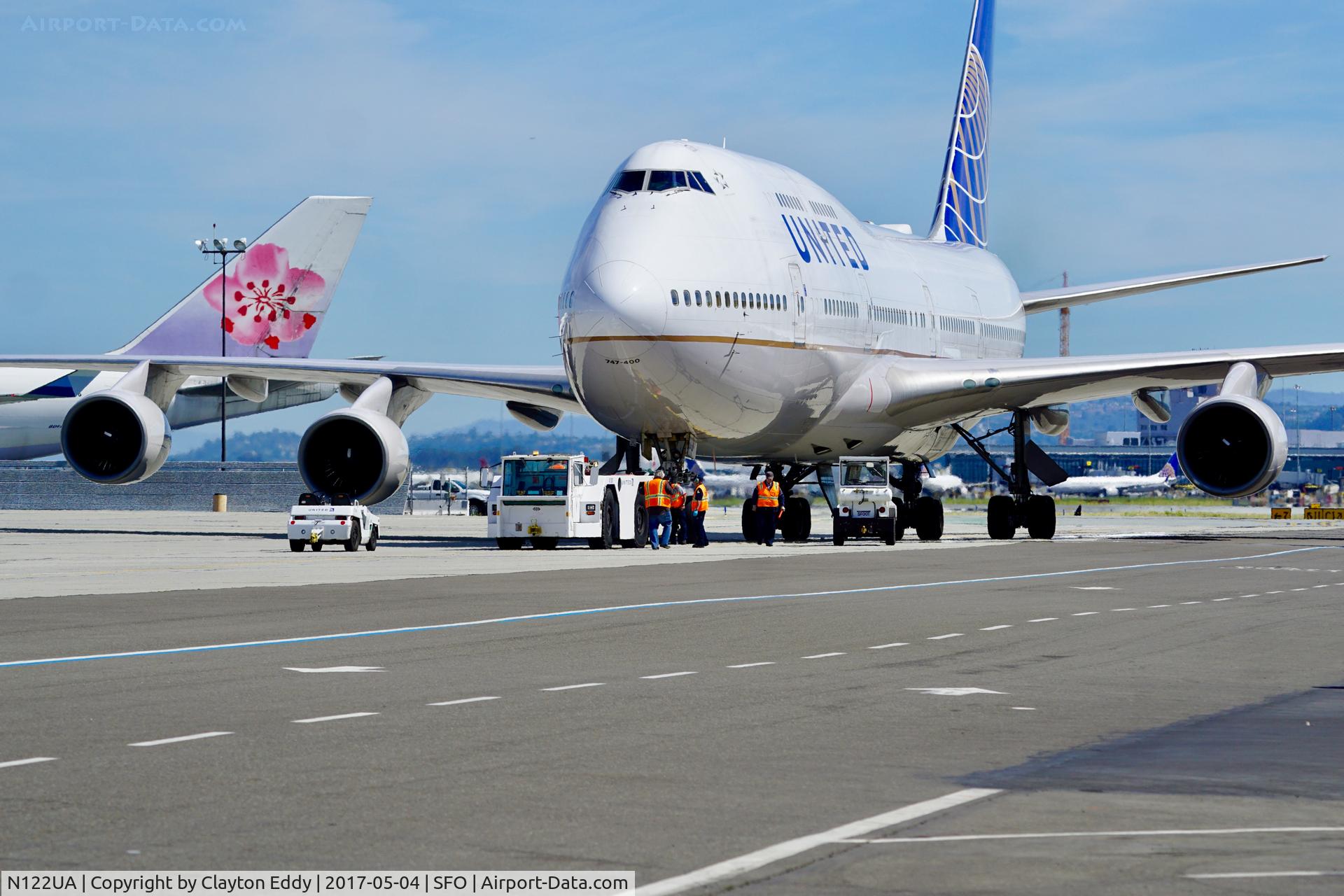 N122UA, 1999 Boeing 747-422 C/N 29168, SFO 2017