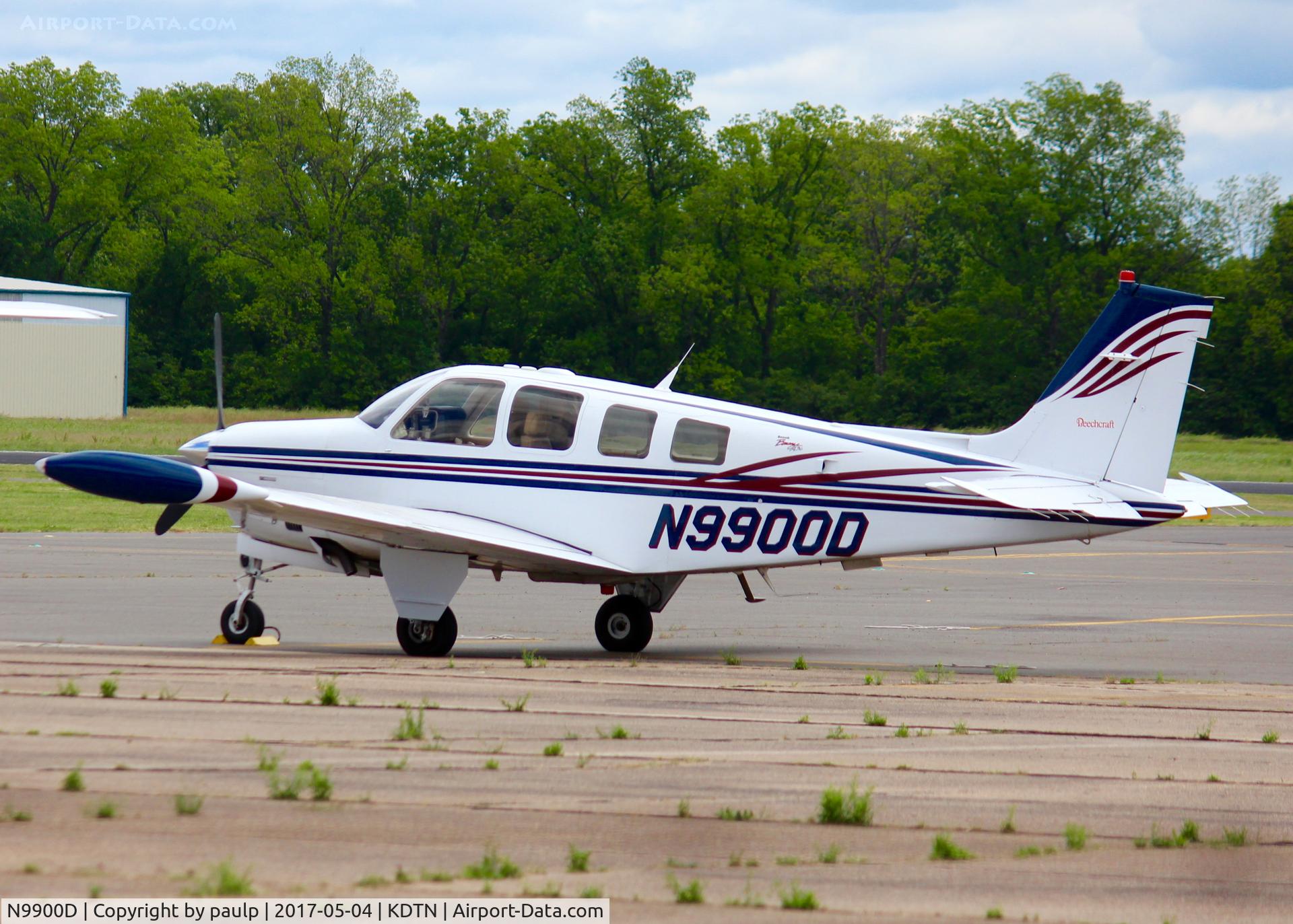 N9900D, 2000 Raytheon Aircraft Company A36 Bonanza C/N E-3348, At Downtown Shreveport.