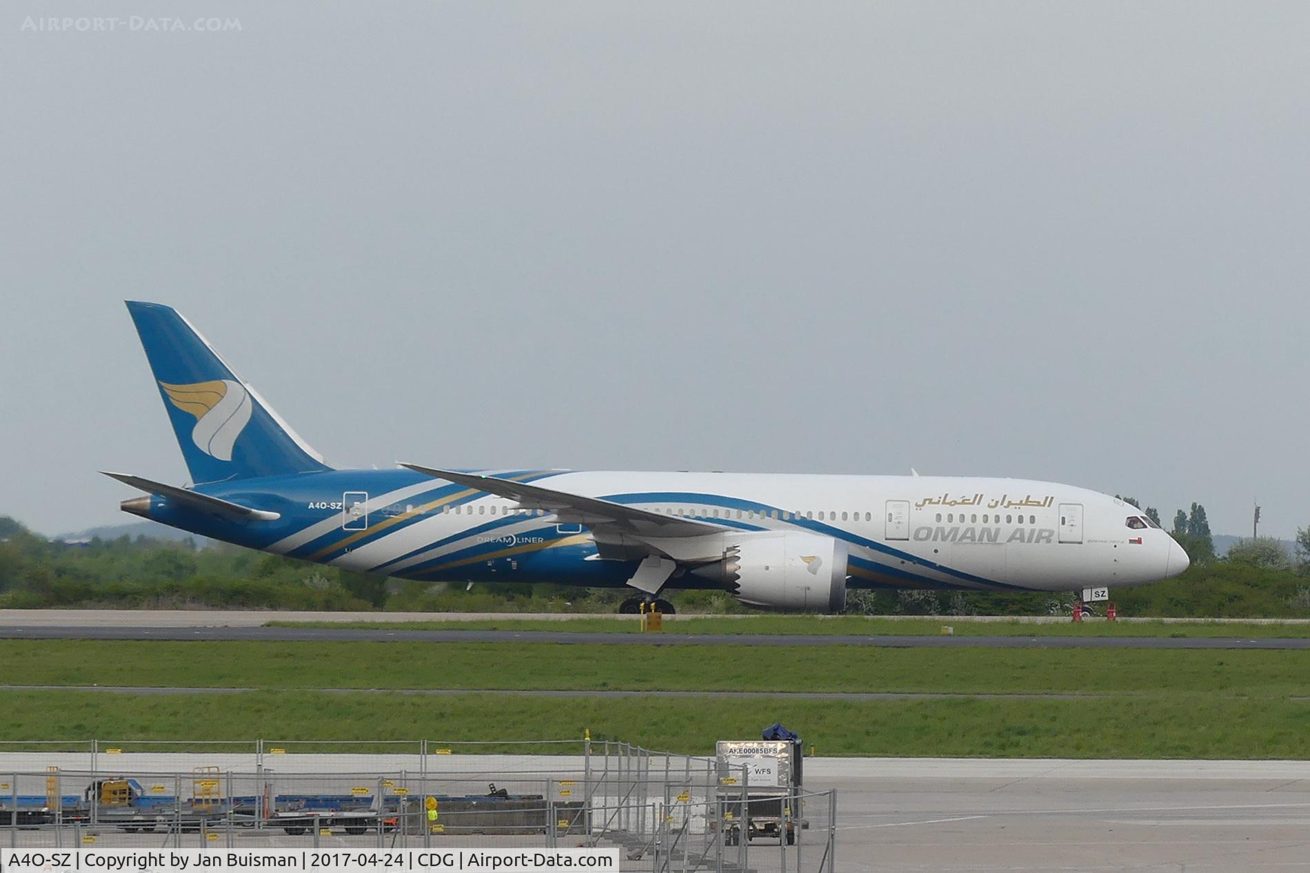 A4O-SZ, 2015 Boeing 787-8 Dreamliner Dreamliner C/N 36046, Oman Air
