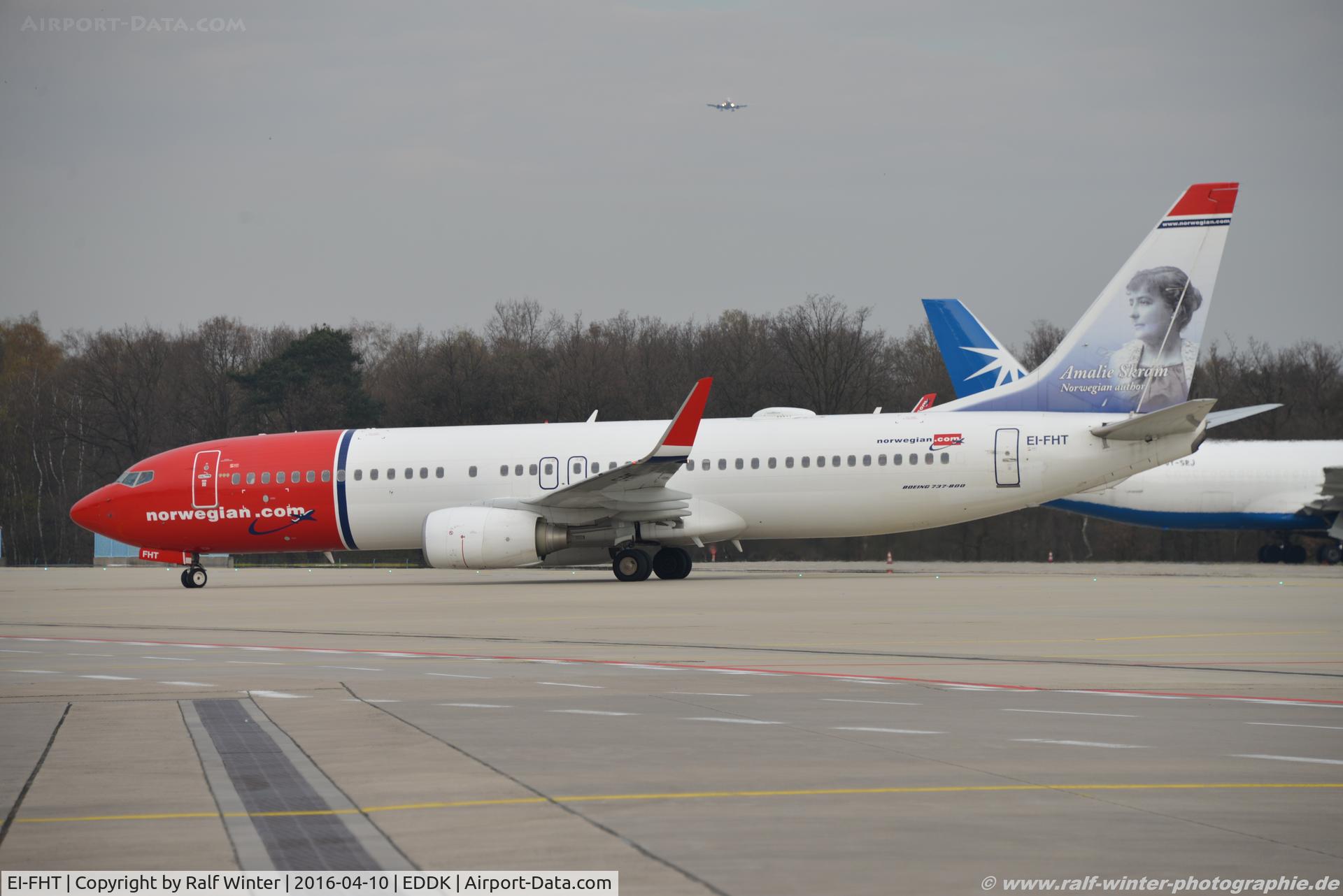 EI-FHT, 2011 Boeing 737-8JP C/N 40867, Boeing 737-8JP(W) - IBK Norwegian Air International 'Amalie Skram' - 40867 - EI-FHT - 10.04.2016 - CGN