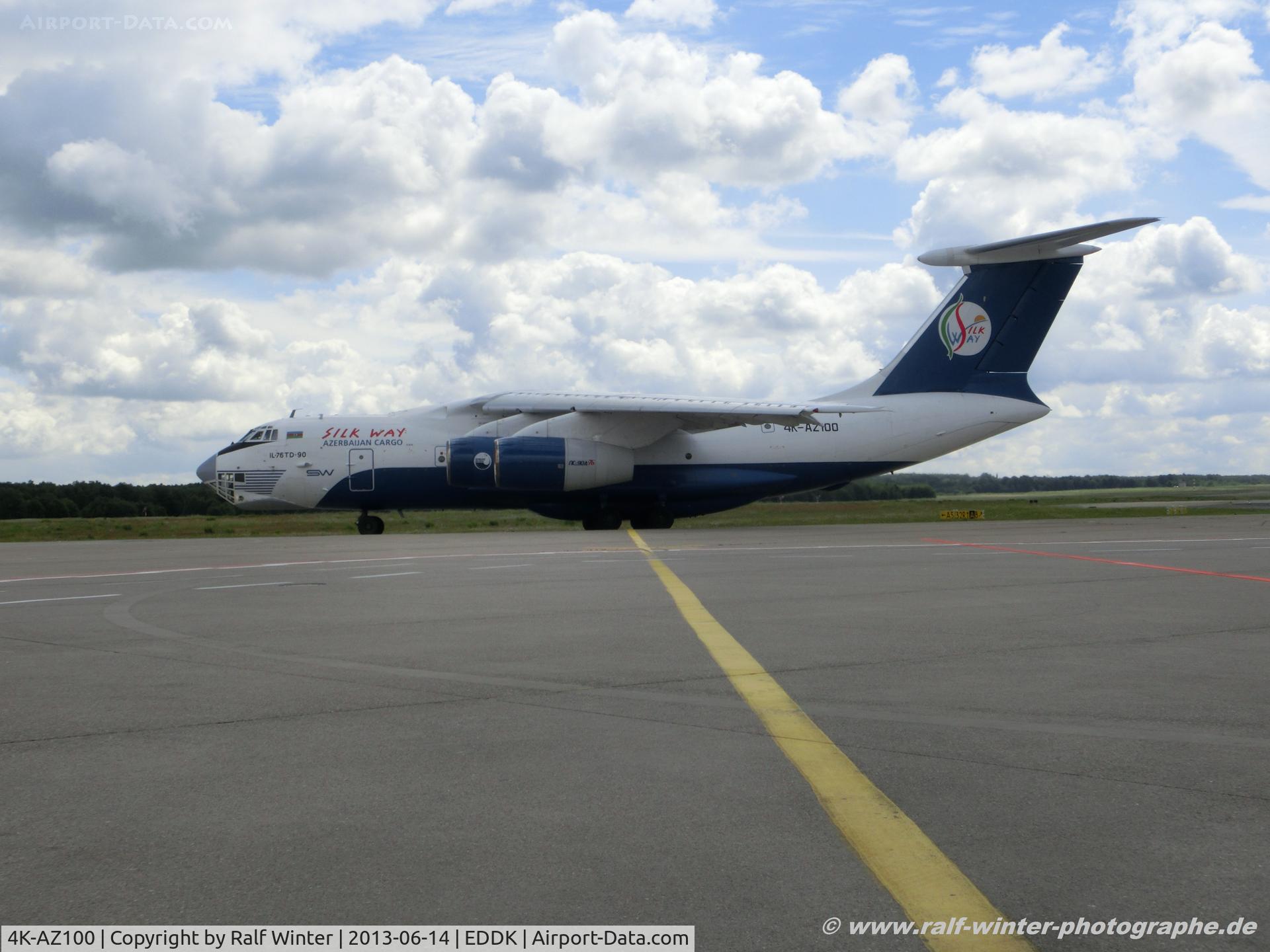 4K-AZ100, Ilyushin Il-76TD-90VD C/N 2073421708, Ilyushin Il-76TD-90SW - ATQ Silk Way Airlines - 2073421708 - 4KAZ100 - 14.06.2013 - CGN