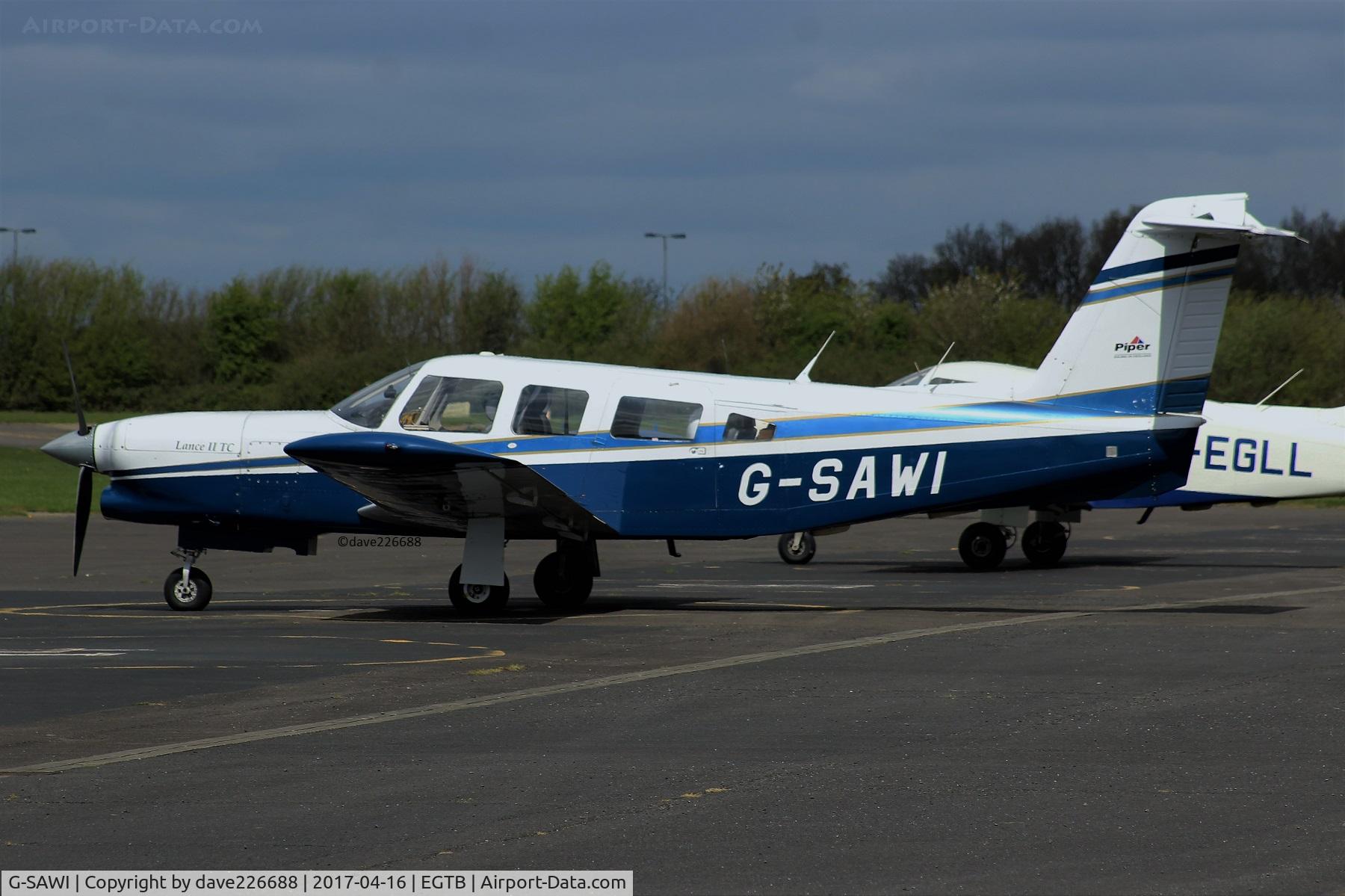 G-SAWI, 1978 Piper PA-32RT-300T Turbo Lance II C/N 32R-7887069, G SAWI at Wycombe Air Park