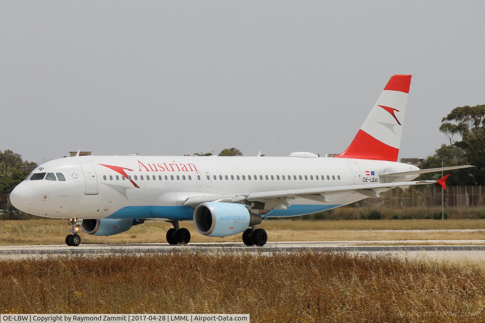 OE-LBW, 2001 Airbus A320-214 C/N 1678, A320 OE-LBW Austrian Airlines