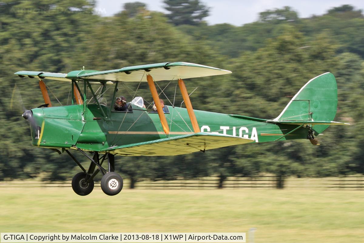 G-TIGA, 1955 De Havilland DH-82A Tiger Moth II C/N 83547, De Havilland DH-82a Tiger Moth II at The De Havilland Moth Club's 28th International Moth Rally at Woburn Abbey. August 18th 2013.