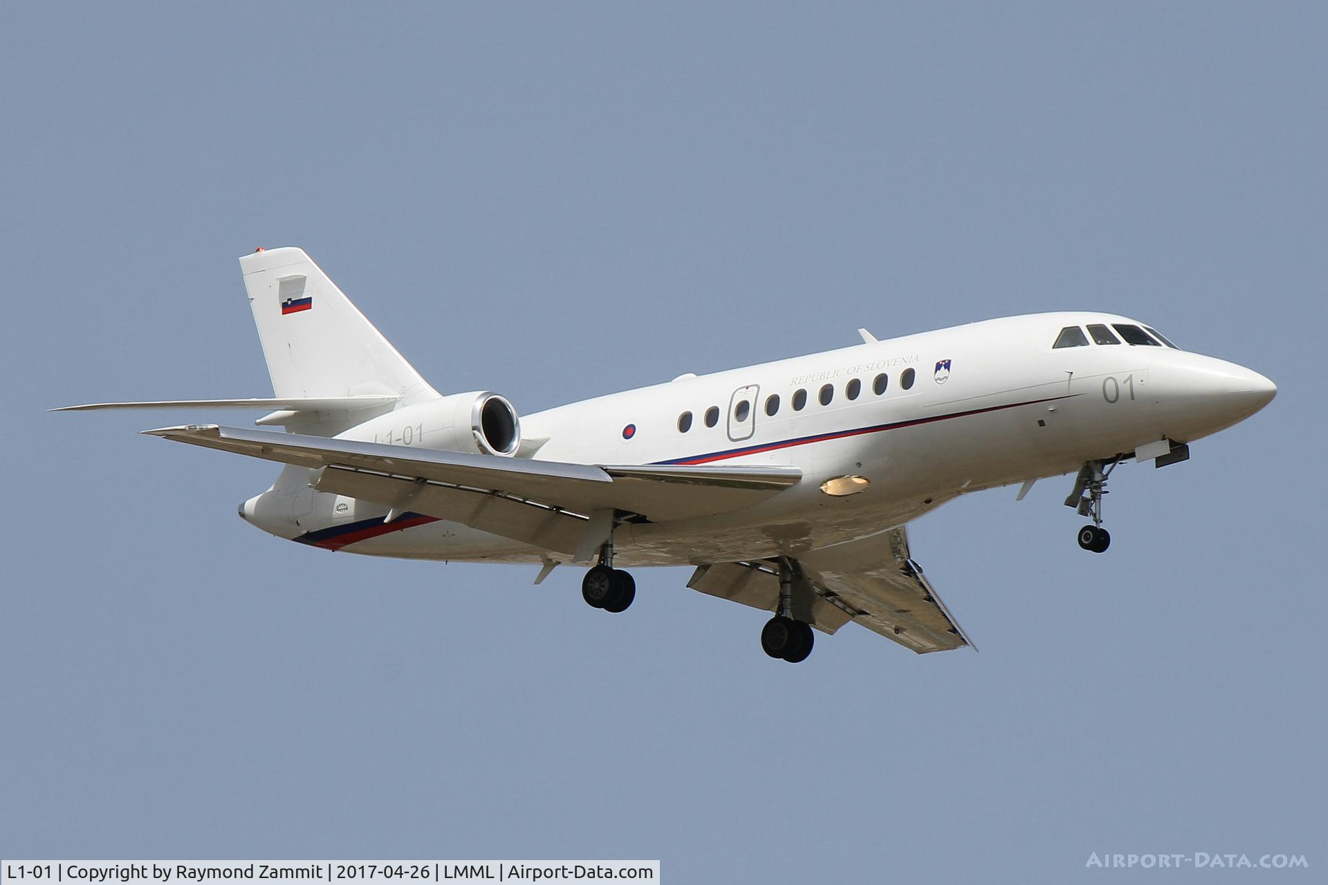L1-01, 2003 Dassault Falcon 2000EX C/N 15, Dassault Falcon 2000EX L1-01 Government of Slovenia