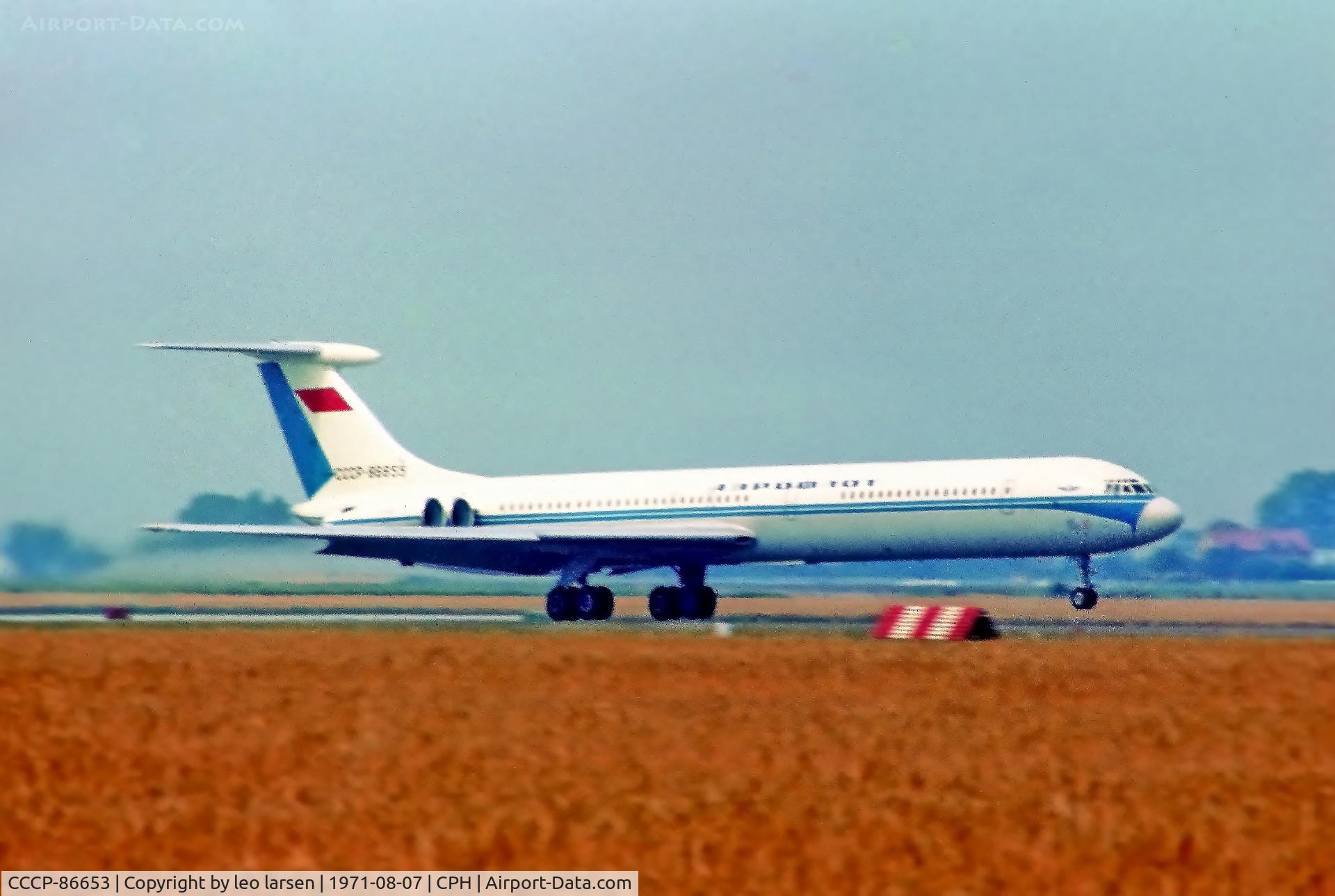 CCCP-86653, 1970 Ilyushin IL-62 C/N 0 08 03, Copenhagen 7.8.1971