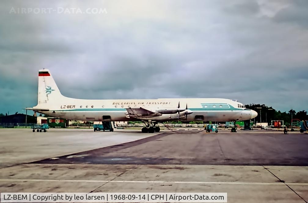 LZ-BEM, 1963 Ilyushin IL-18V C/N 18 200 56 02, Copenhagen 14.9.1968