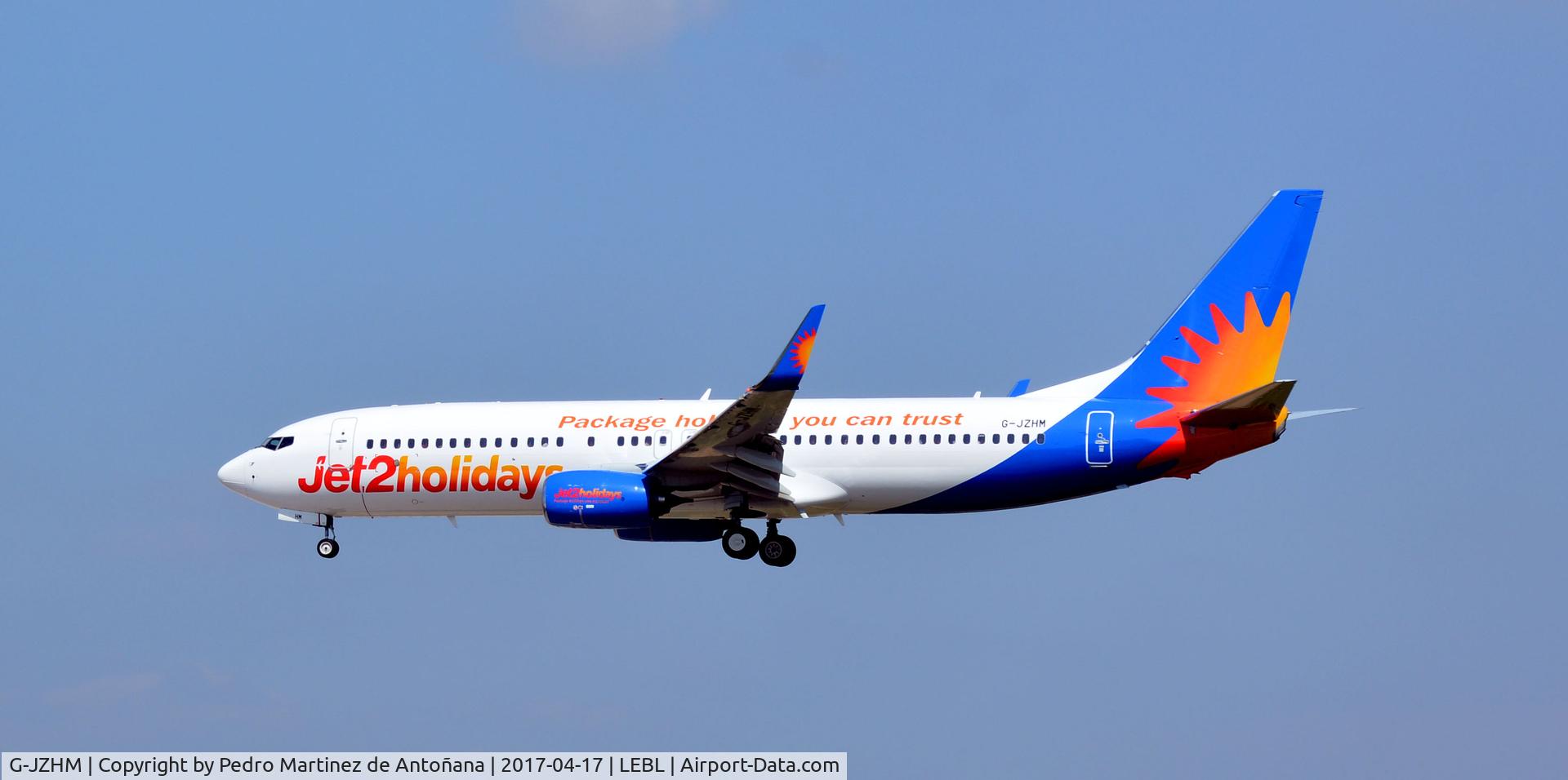 G-JZHM, 2016 Boeing 737-8MG C/N 63570, El Prat  -  Barcelona  -  España