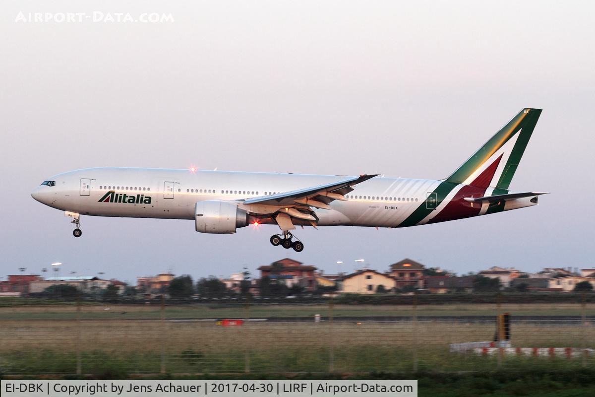 EI-DBK, 2003 Boeing 777-243/ER C/N 32783, arriving from SCL