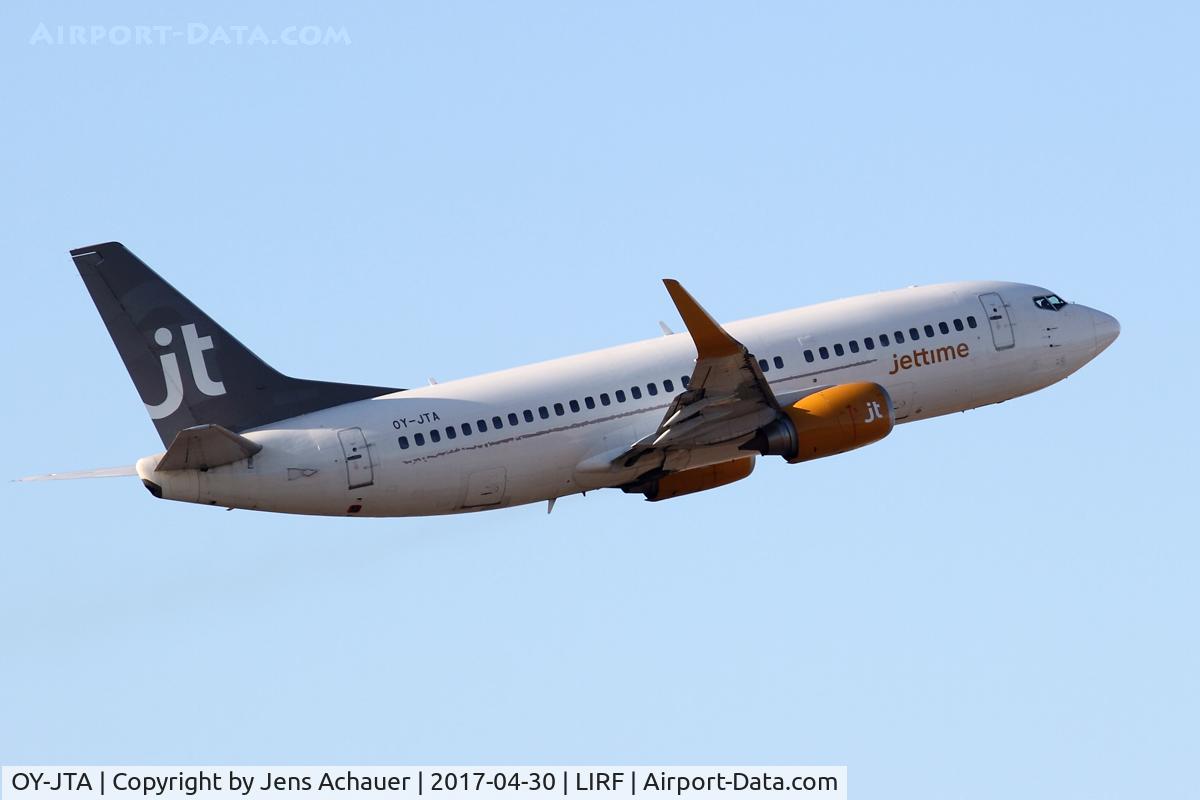 OY-JTA, 1987 Boeing 737-33A C/N 23631, to Copenhagen