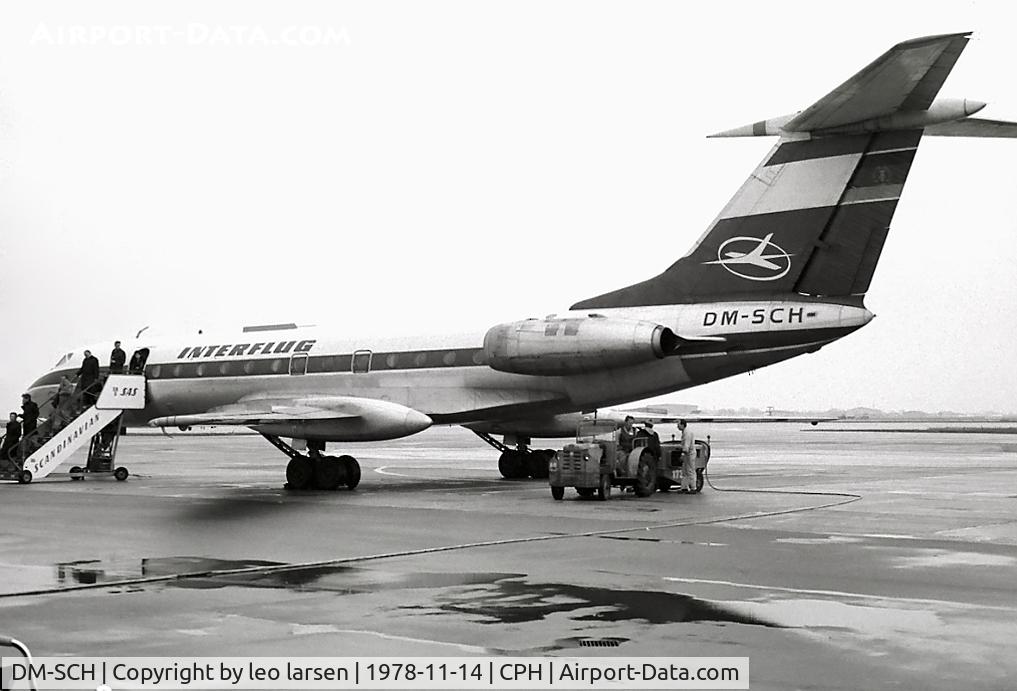 DM-SCH, Tupolev Tu-134 C/N 9350906, Copenhagen 14.11.1978