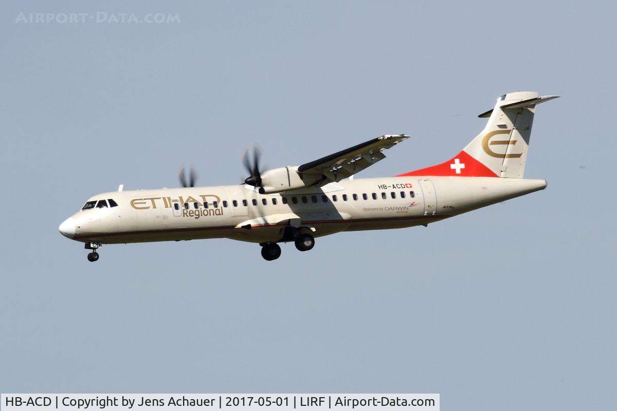 HB-ACD, 2001 ATR 72-212A C/N 668, Etihad Regional from Ancona