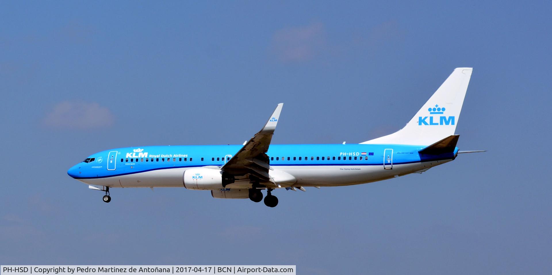 PH-HSD, 2012 Boeing 737-8K2 C/N 39260, El Prat  -  Barcelona  -  España