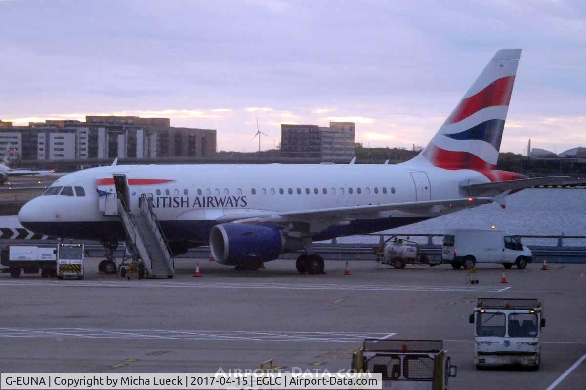 G-EUNA, 2009 Airbus A318-112 C/N 4007, One of the 2 A318 BA uses for the all-business-class flights from LCY to JFK