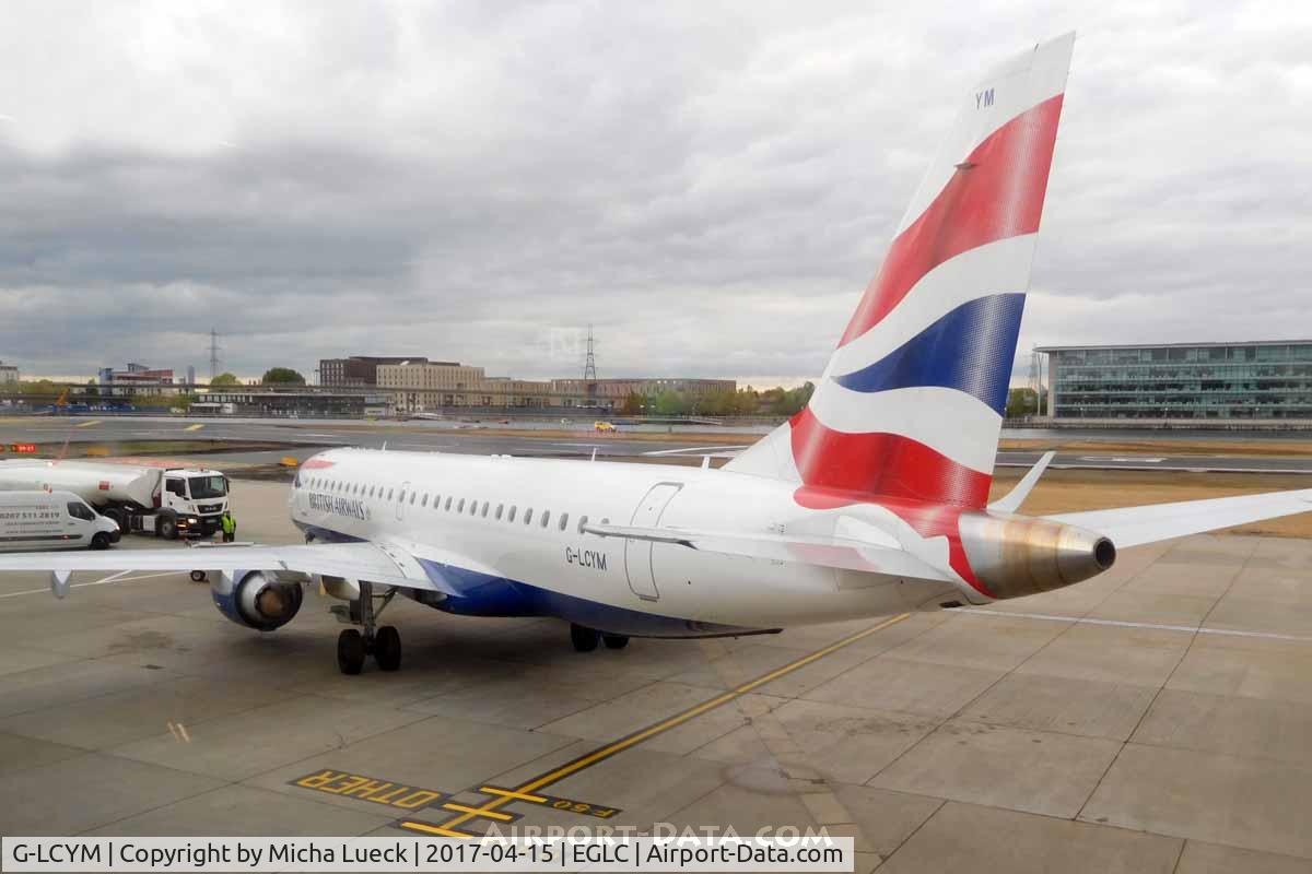 G-LCYM, 2010 Embraer 190SR (ERJ-190-100SR) C/N 19000351, At London City Airport
