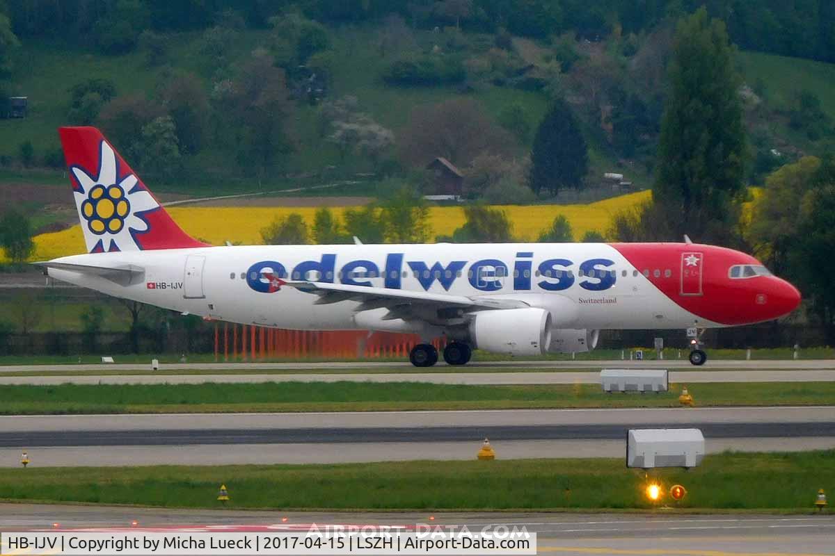 HB-IJV, 2003 Airbus A320-214 C/N 2024, At Zurich