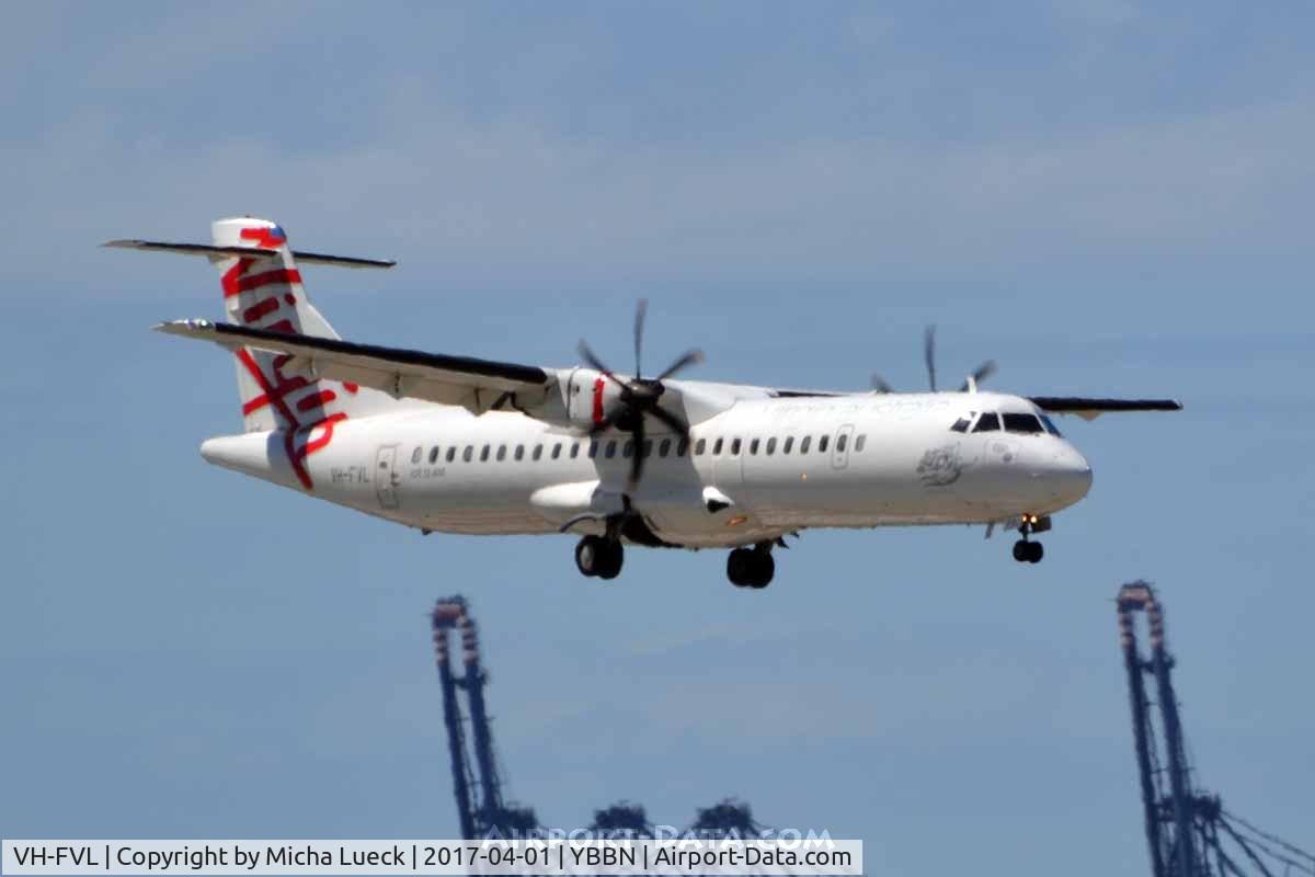 VH-FVL, 2011 ATR 72-212A C/N 974, At Brisbane