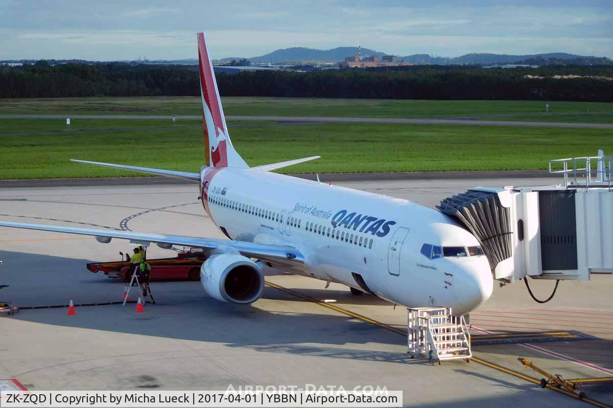 ZK-ZQD, 2011 Boeing 737-838 C/N 34203, At Brisbane
