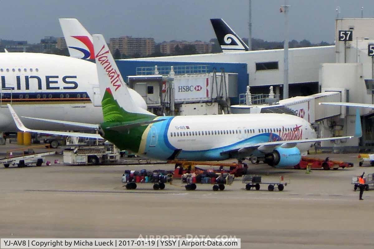 YJ-AV8, 2016 Boeing 737-8SH C/N 42052, At Mascot