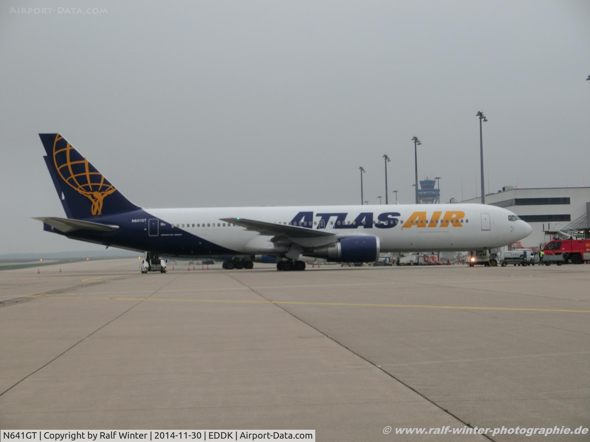 N641GT, Boeing 767-38E C/N 25132, Boeing 767-38EER - Atlas Air - 25132 - N641GT - 30.11.2014 - CGN