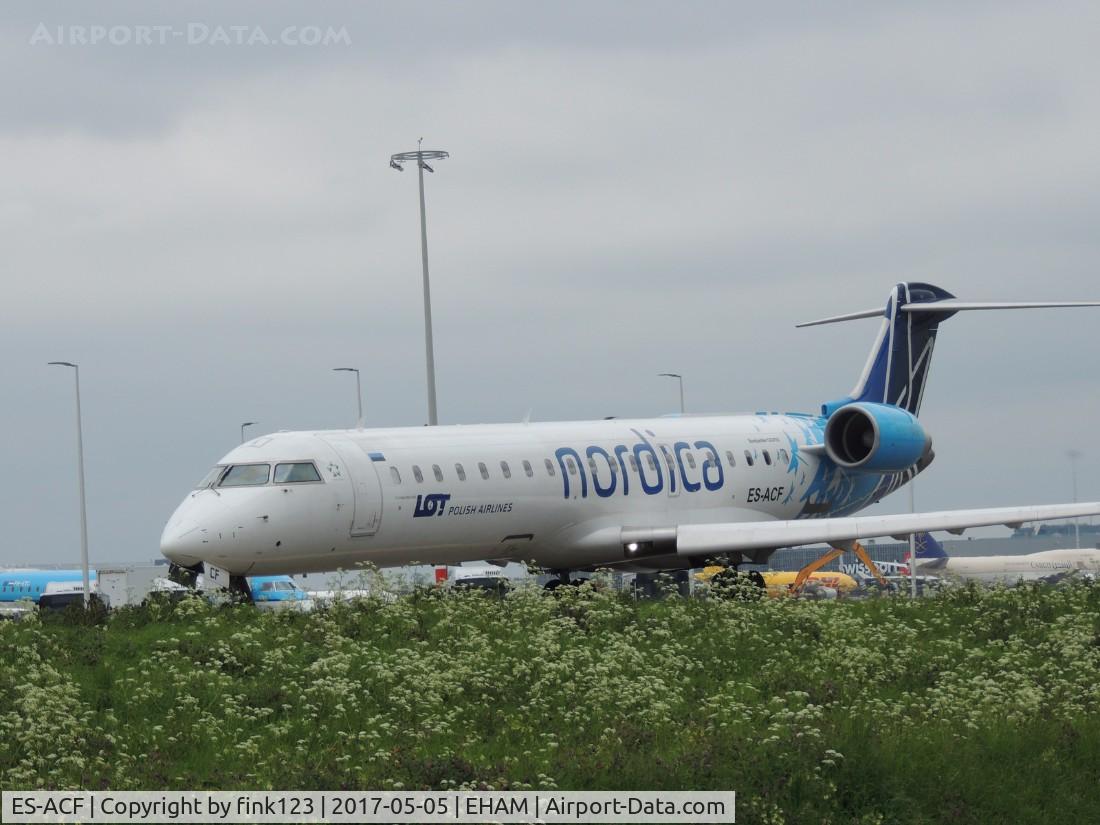 ES-ACF, 2003 Bombardier CRJ-701ER (CL-600-2C10) Regional Jet C/N 10083, NORDICA OVER QUEBEC