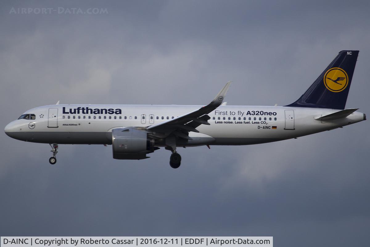 D-AINC, 2016 Airbus A320-271NEO C/N 6920, Frankfurt 2016