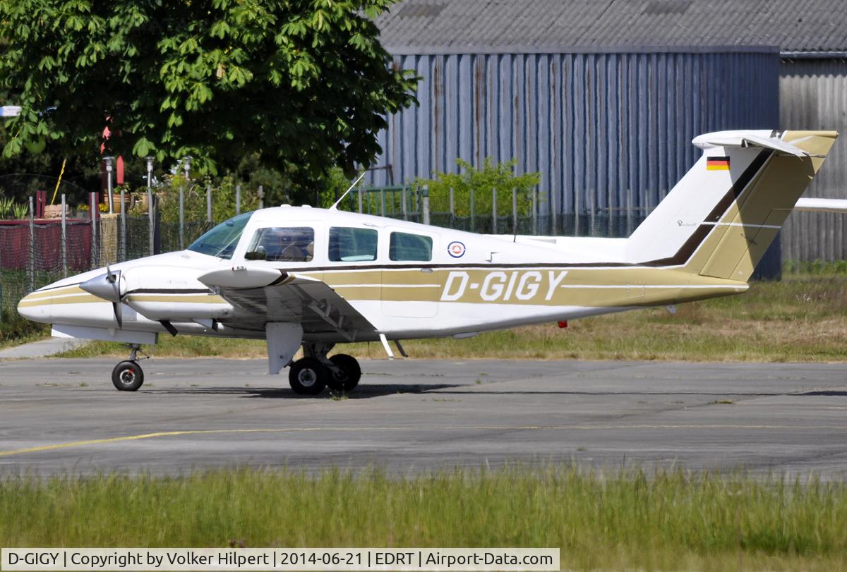 D-GIGY, Beech 76 Duchess C/N ME-80, at Trier