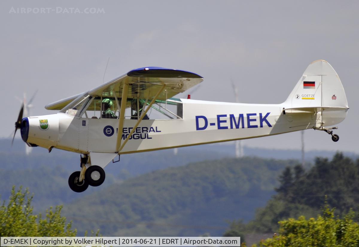 D-EMEK, 1954 Piper L-18C Super Cub (PA-18-95) C/N 18-3433, at Trier