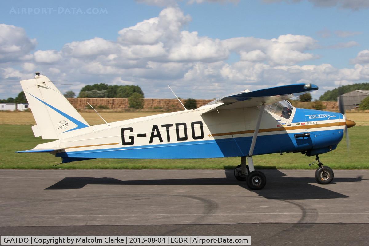 G-ATDO, 1965 Bolkow Bo-208C Junior C/N 576, Bolkow Bo-208C Junior at Breighton Airfield's Summer Madness  All Comers Fly-In. August 22nd 2010.
