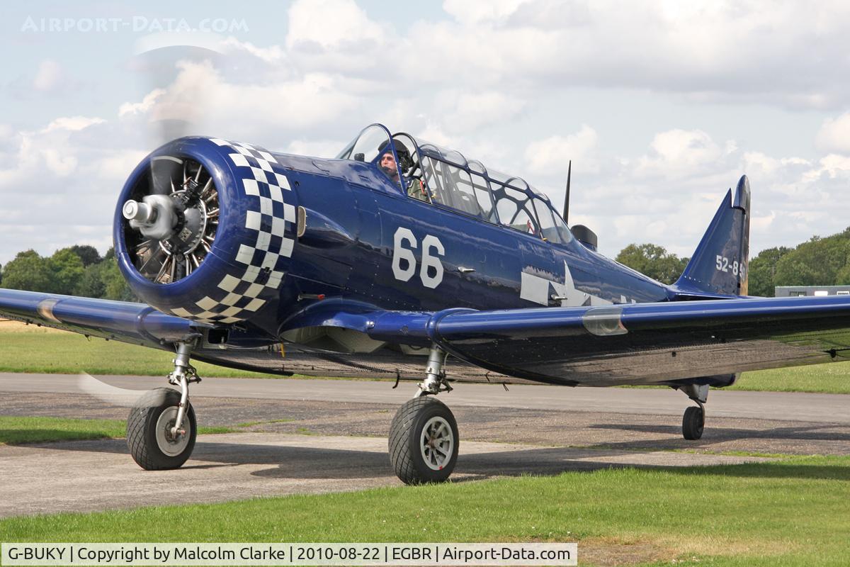G-BUKY, 1952 Canadian Car & Foundry T-6H Harvard Mk.4M C/N CCF4-464, Canadian Car & Foundry T-6H Harvard Mk.4M at Breighton Airfield's Summer Madness All Comers Fly-In. August 22nd 2010.