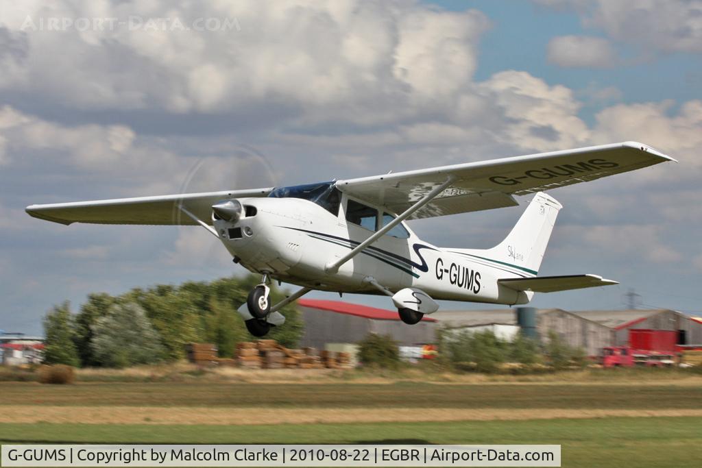 G-GUMS, 1973 Cessna 182P Skylane C/N 182-61643, Cessna 182P Skylane G-GUMS at Breighton Airfield's Summer Madness All Comers Fly-In. August 22nd 2010.