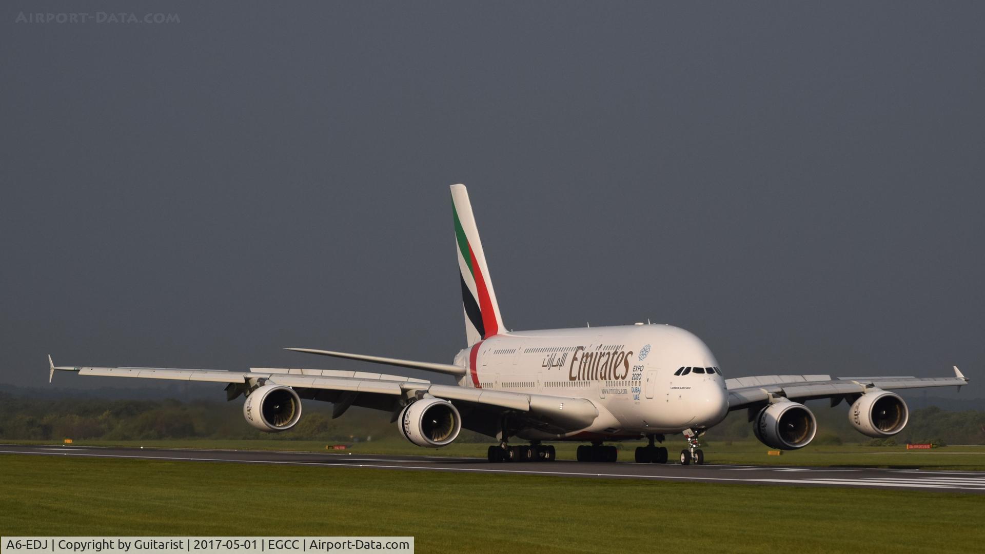 A6-EDJ, 2006 Airbus A380-861 C/N 009, At Manchester