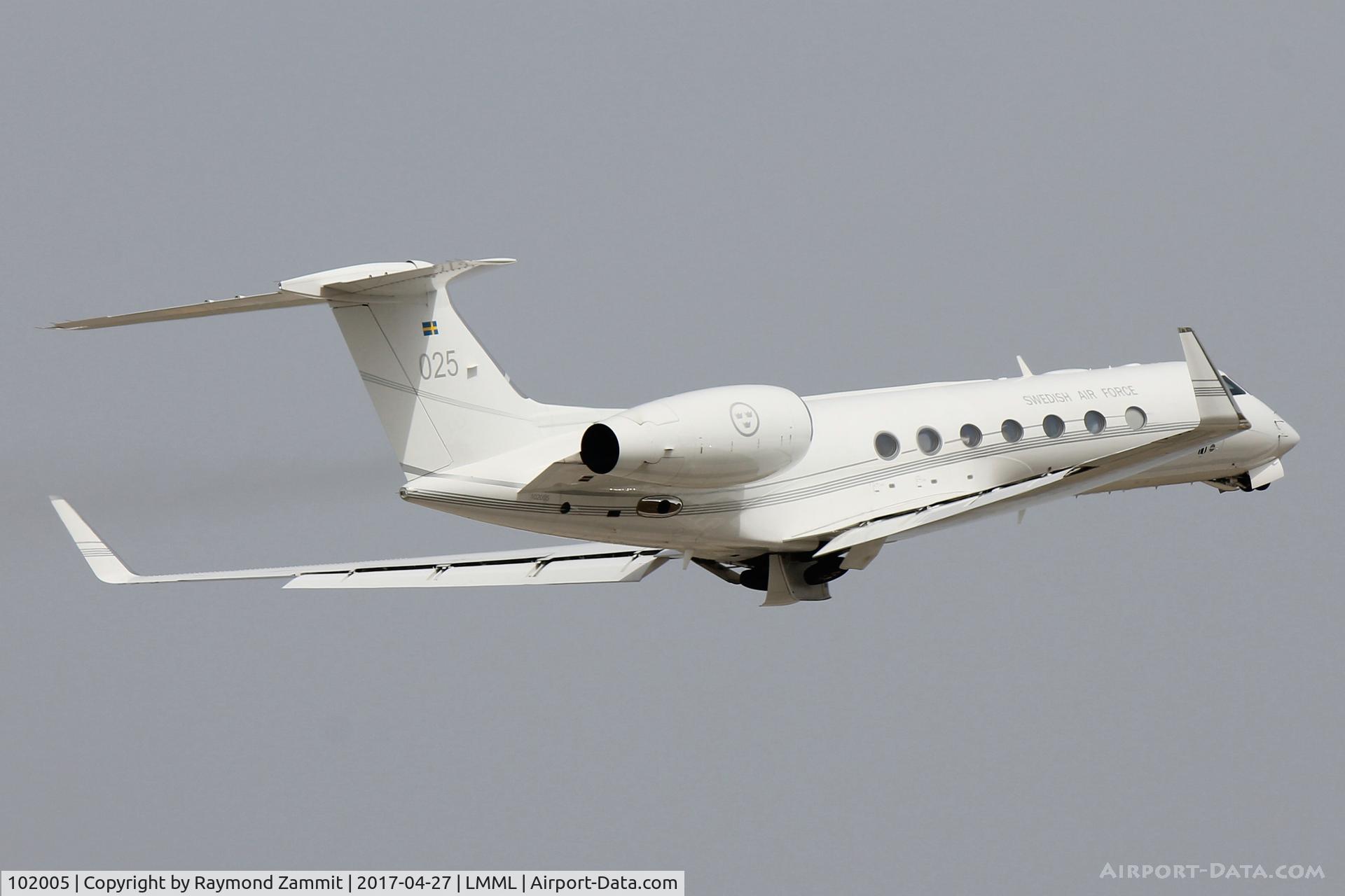 102005, 2008 Gulfstream Aerospace GV-SP (G550) C/N 5200, Gulfstream Aerospace GV 102005/025 Swedish Air Force