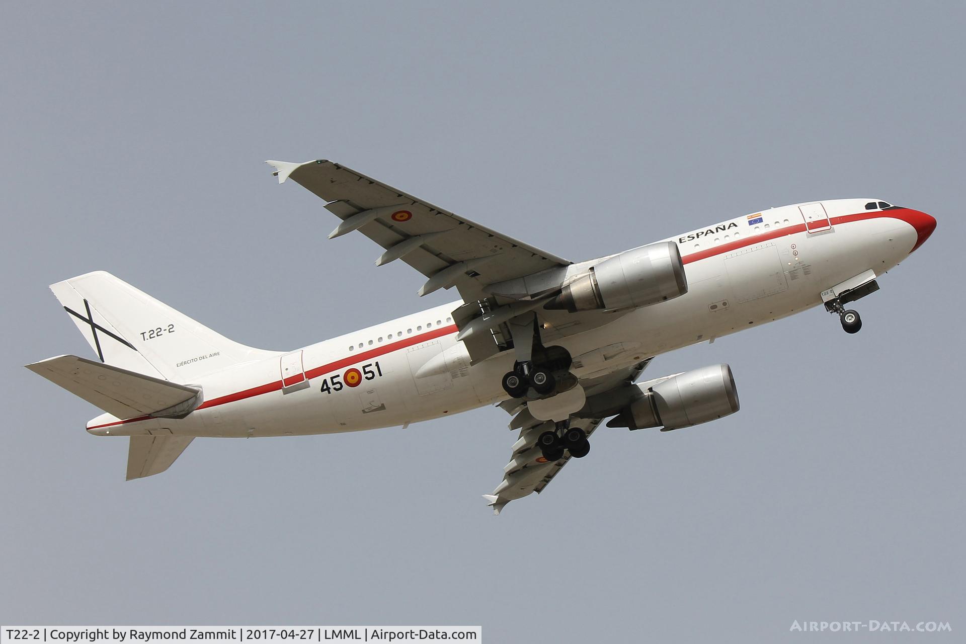 T22-2, 1990 Airbus A310-304 C/N 551, A310 T22.2/45-51 Spanish Air Force