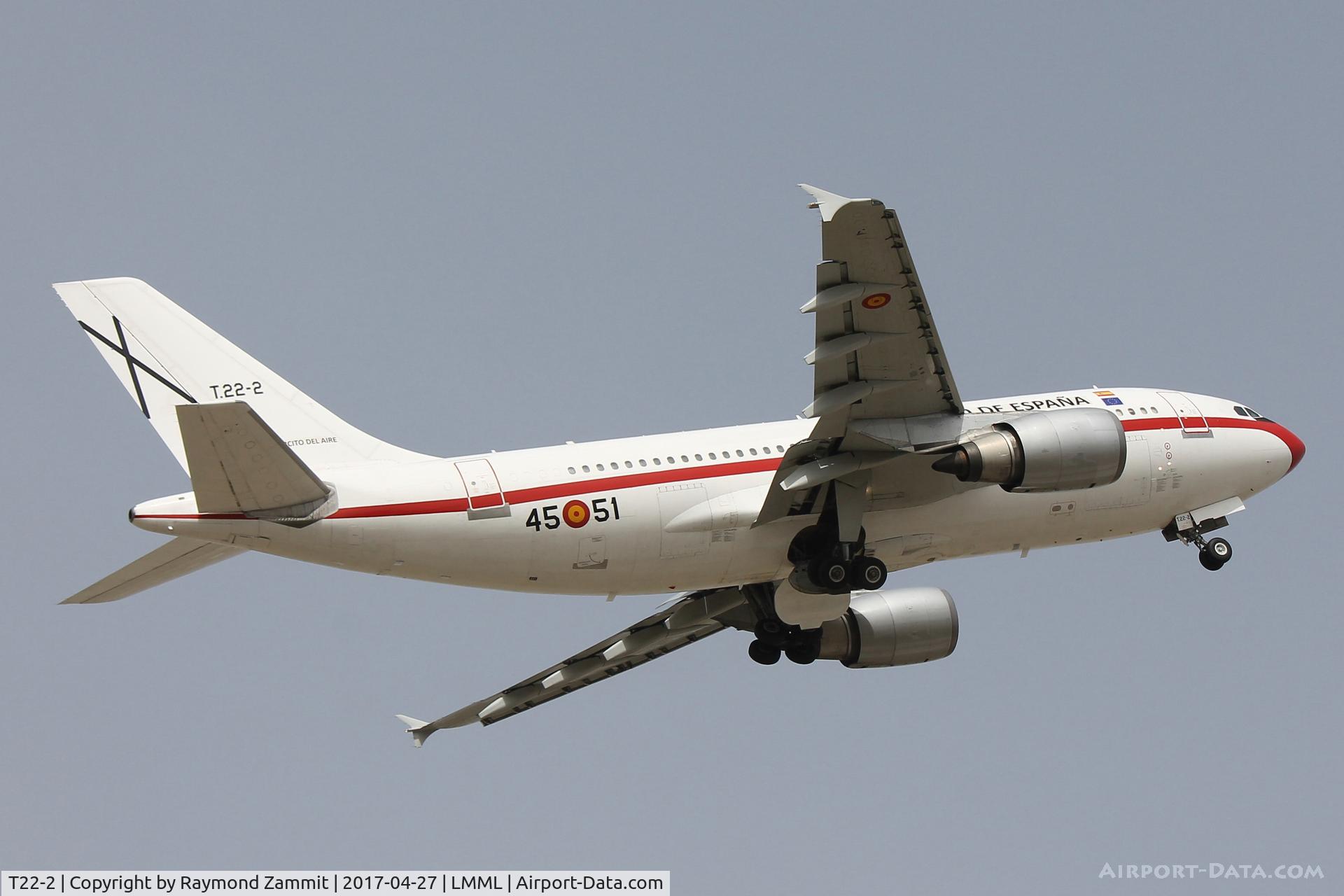 T22-2, 1990 Airbus A310-304 C/N 551, A310 T22.2/45-51 Spanish Air Force