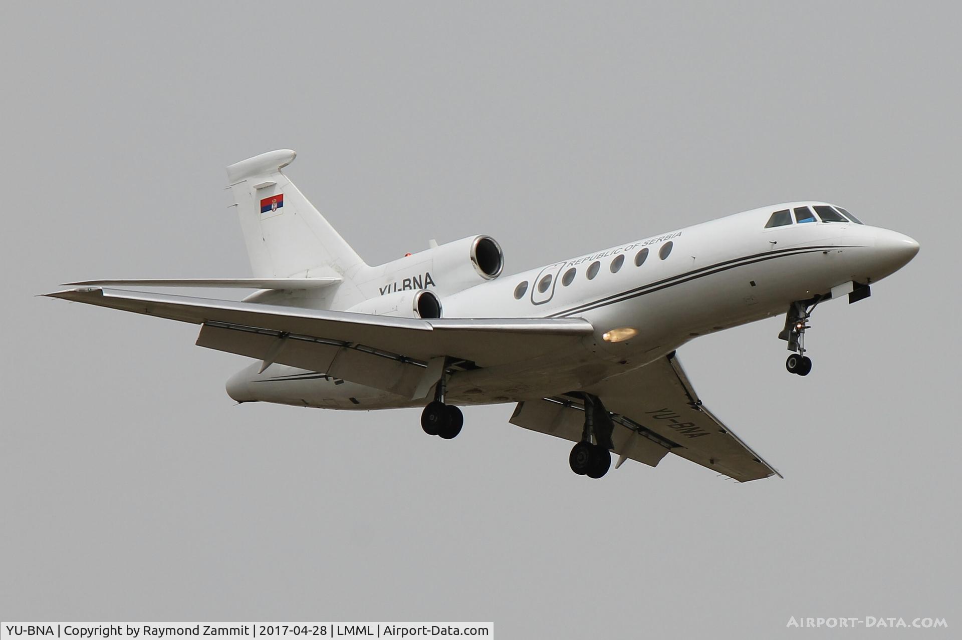 YU-BNA, 1981 Dassault Falcon 50 C/N 43, Dassault Falcon 50 YU-BNA Government of Serbia