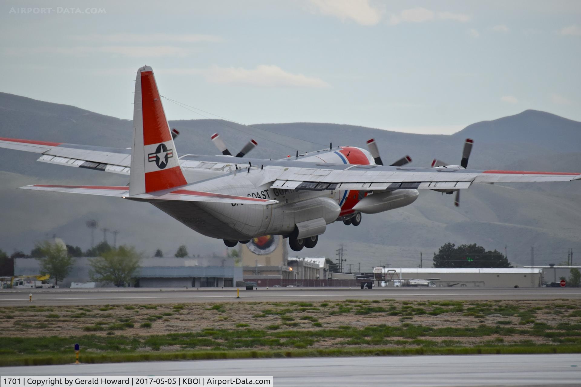 1701, 1983 Lockheed HC-130H Hercules C/N 382-4958, Departing RWY 10R.