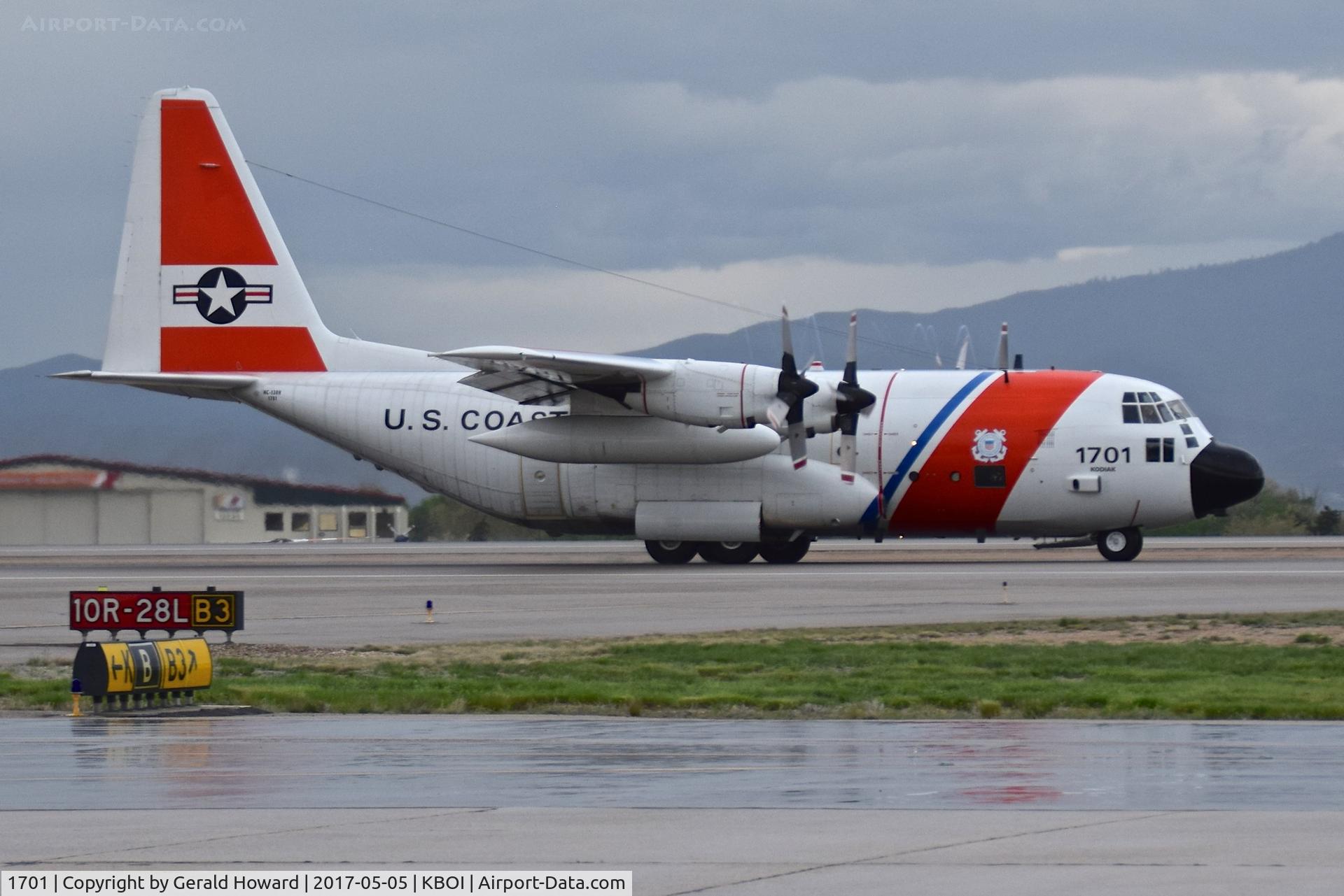 1701, 1983 Lockheed HC-130H Hercules C/N 382-4958, Tak off run on RWY 10R. 