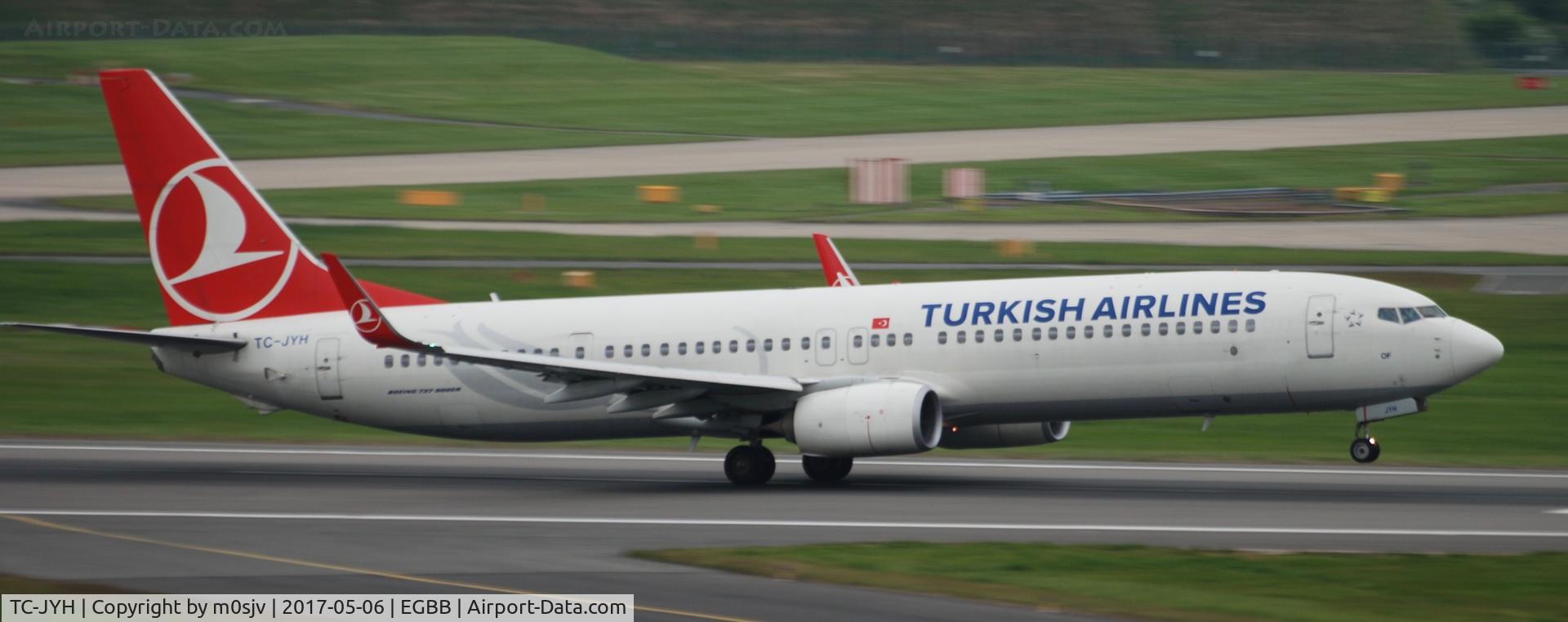 TC-JYH, 2012 Boeing 737-9F2/ER C/N 40984, At BHX from the Car Park